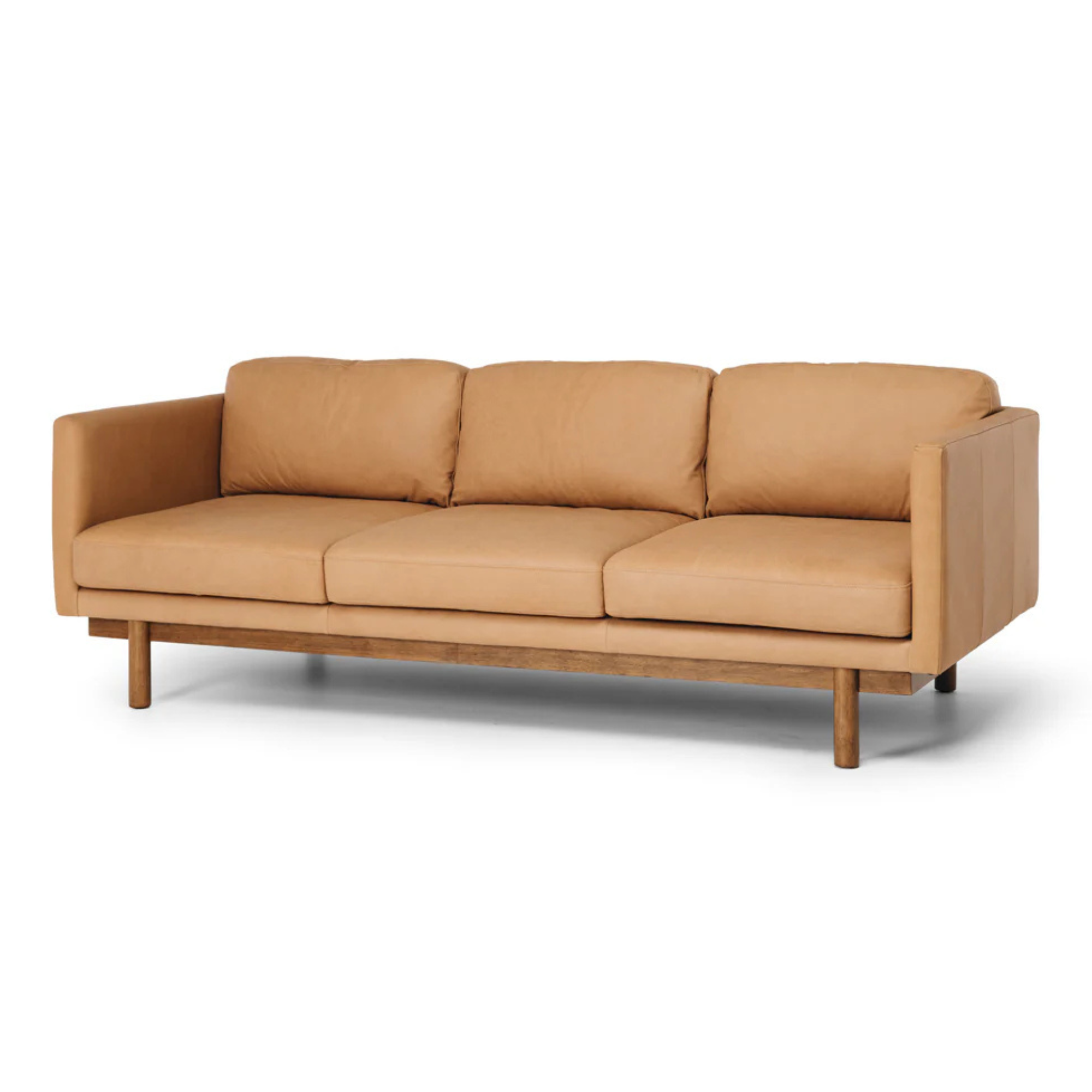 STRADA 3 SEATER SOFA | TAN LEATHER