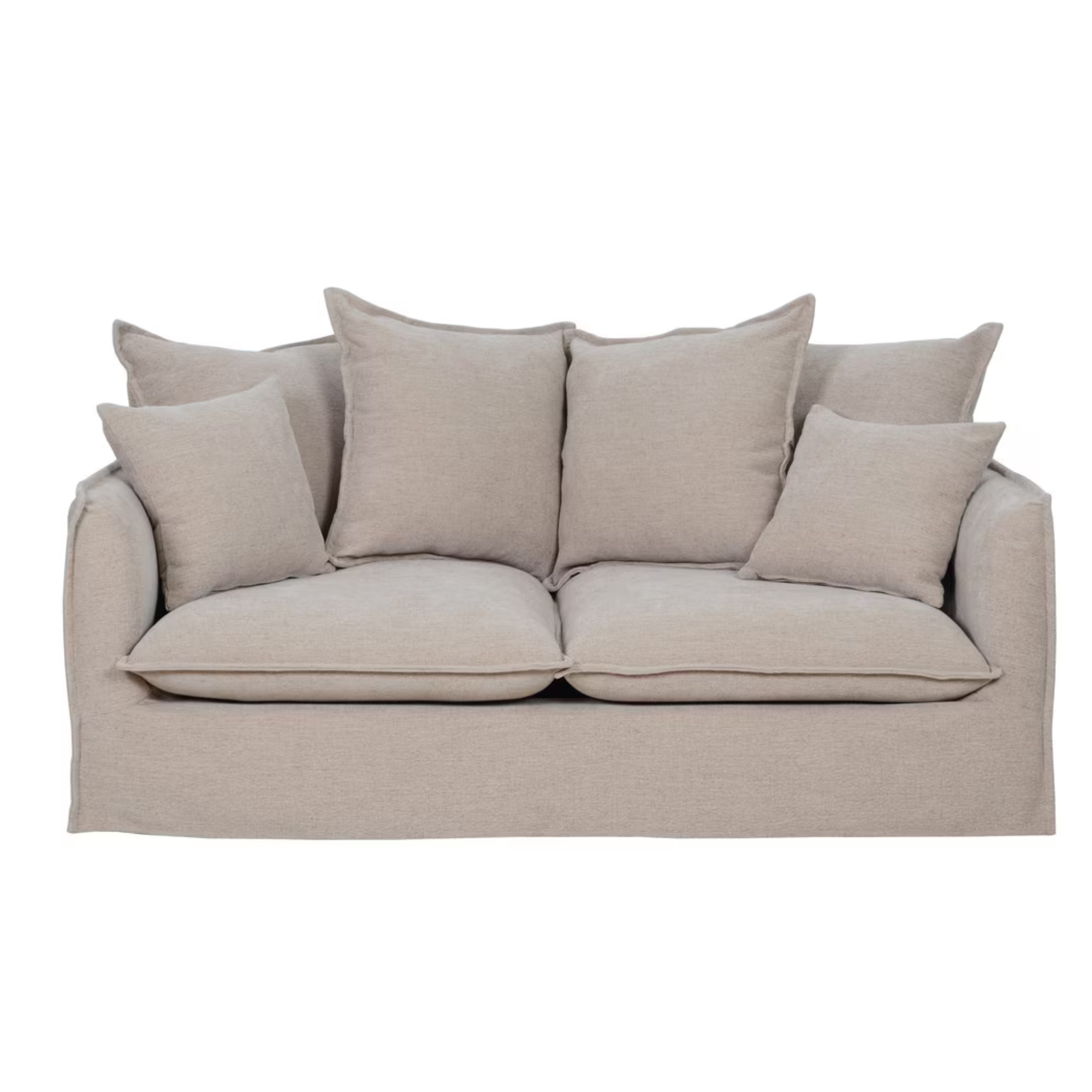 SYDNEY SLIP-COVER 2 SEATER | HAZELNUT