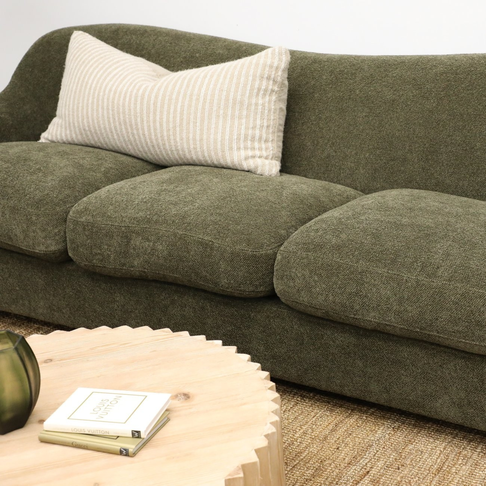 TEDDY 3 SEATER SOFA | SLATE OR OLIVE