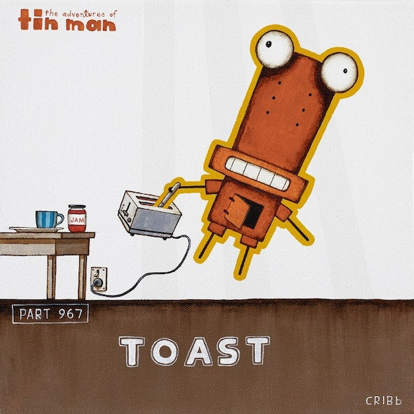 TIN MAN 'TOAST | BOX FRAME READY TO HANG | TONY CRIBB | NZ MADE