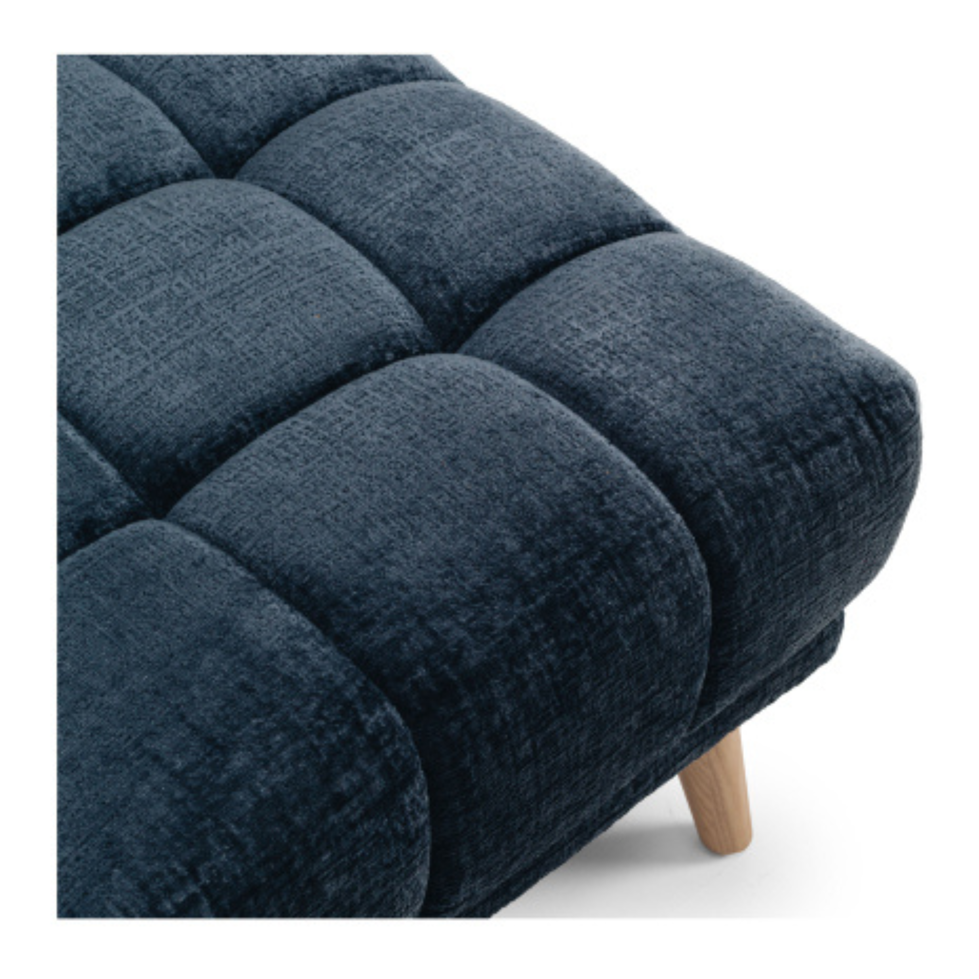 TOWELIE OTTOMAN / FOOTSTOOL | INDIGO BLUE