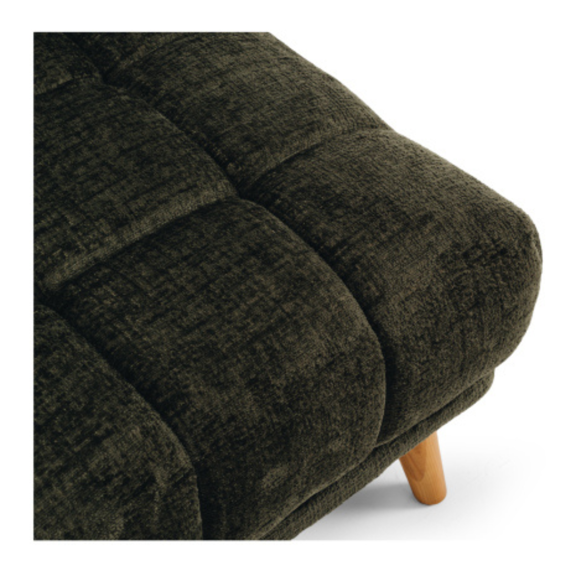 TOWELIE OTTOMAN / FOOTSTOOL | FERN GREEN