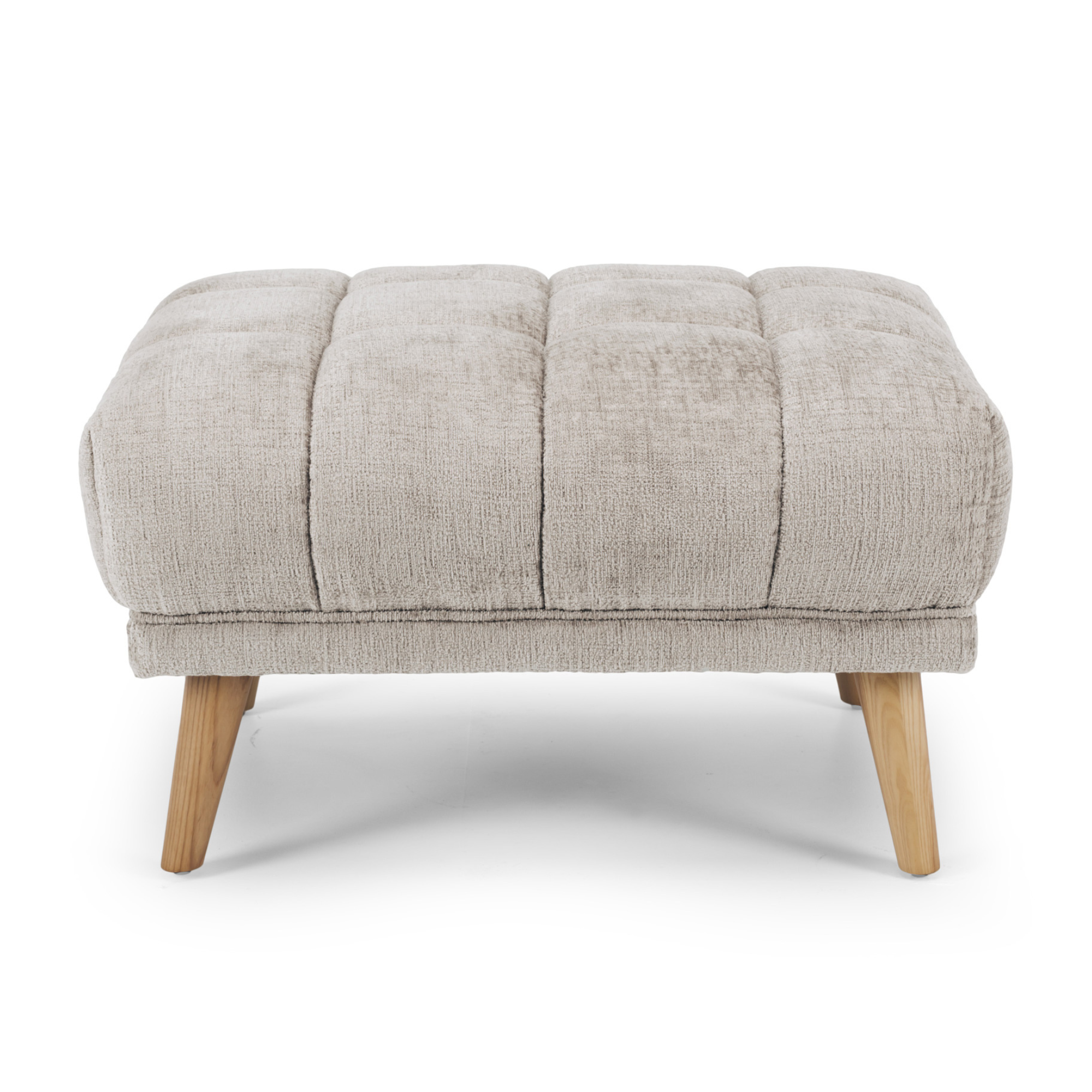 TOWELIE OTTOMAN / FOOTSTOOL | PEARL GREY