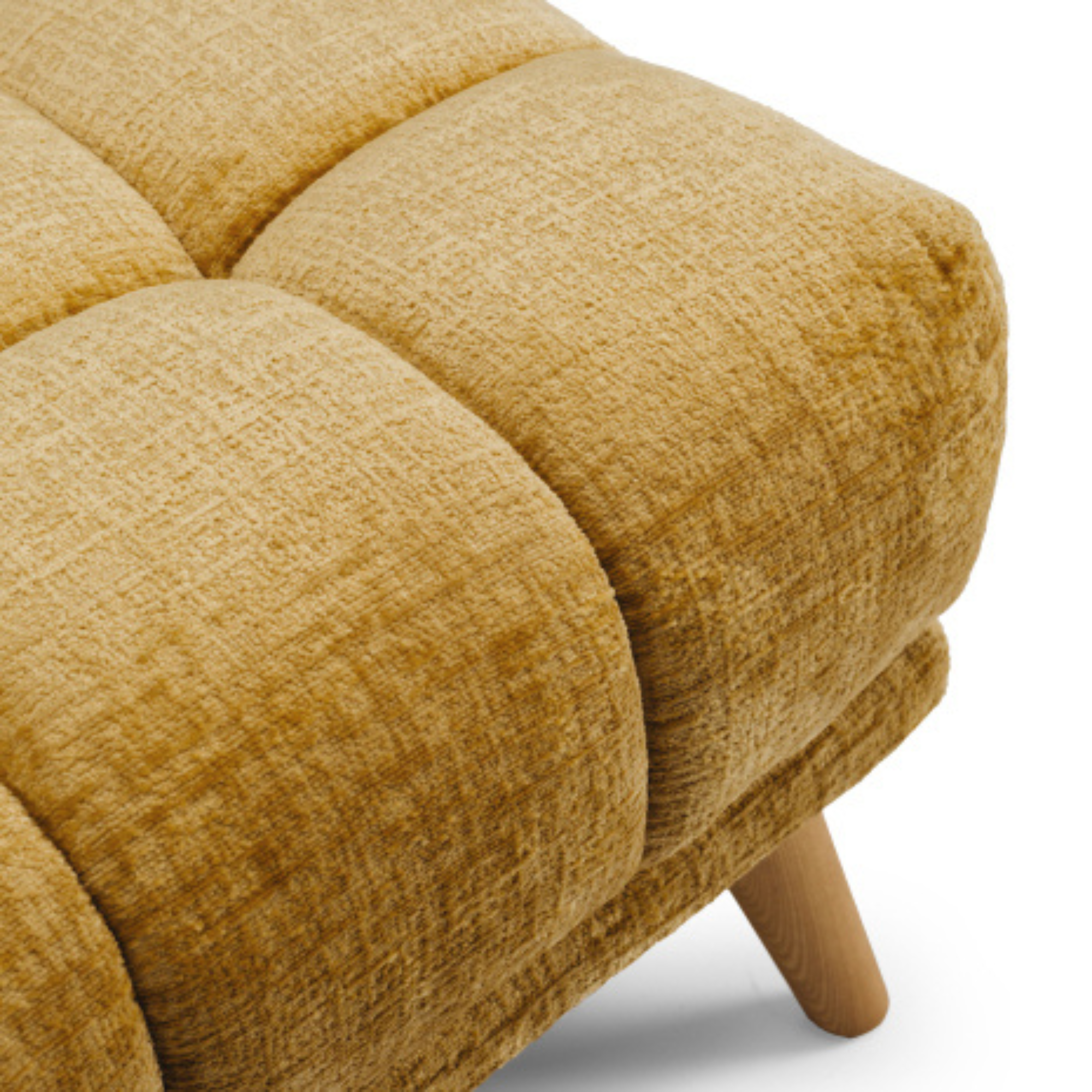 TOWELIE OTTOMAN / FOOTSTOOL | DIJON MUSTARD