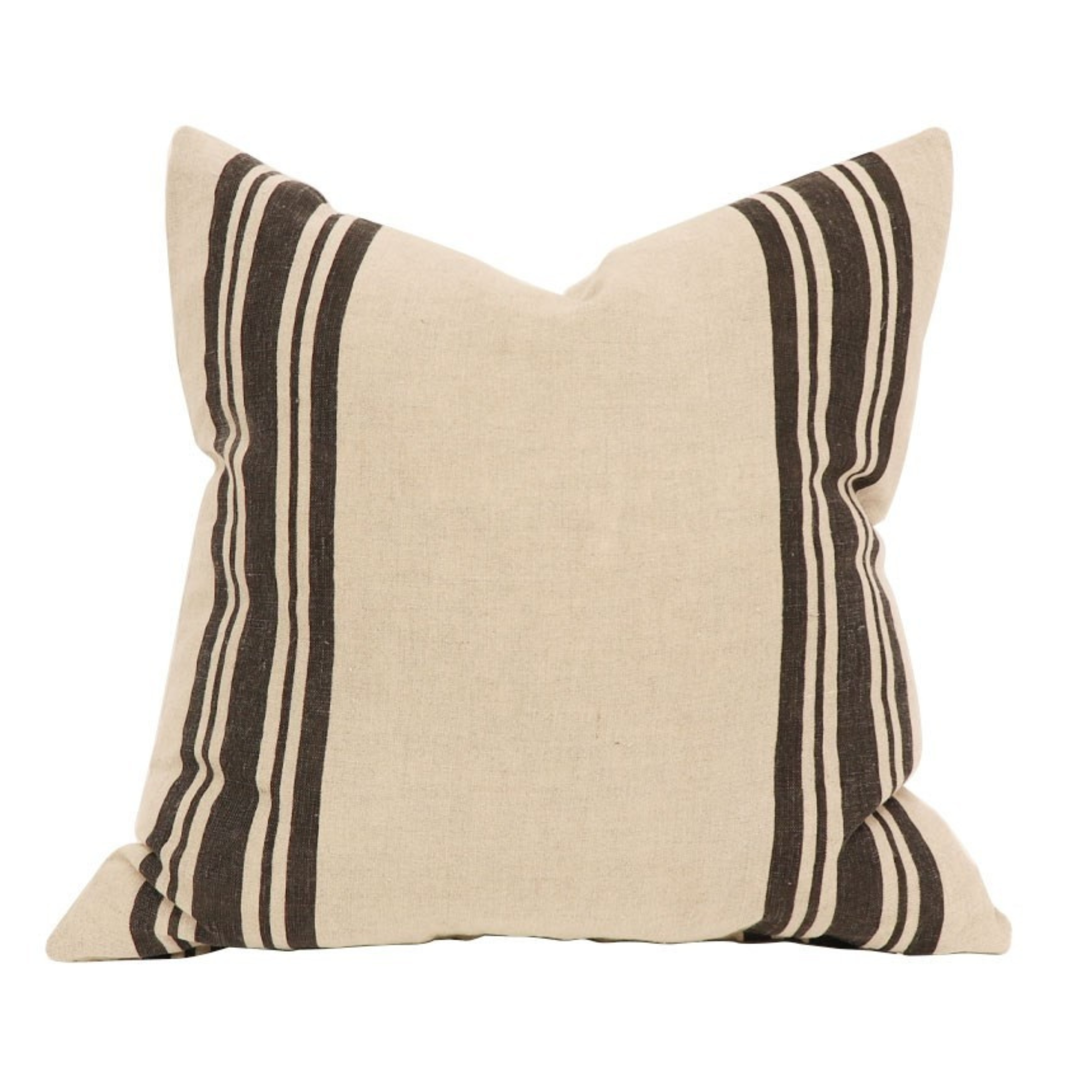 VERA CUSHION - CHARCOAL STRIPE