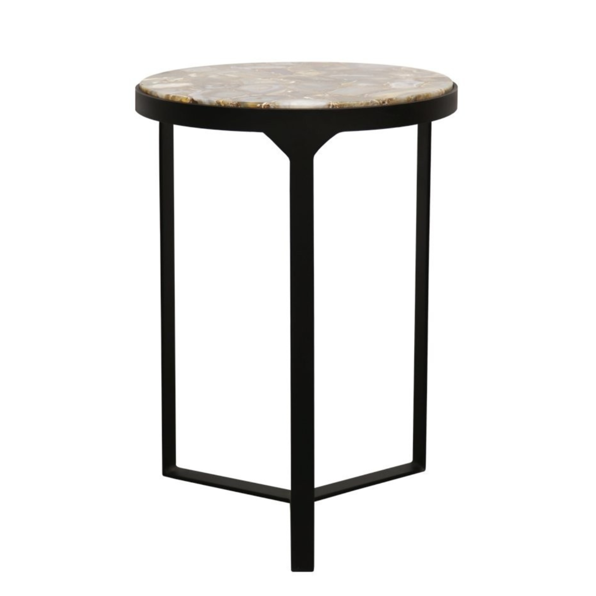 VERONA SIDE TABLE | BLACK AGATE