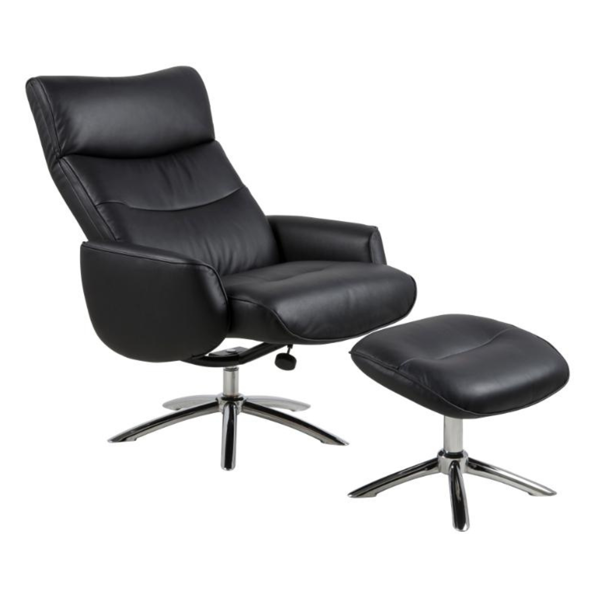 WESTFIELD LEATHER RECLINER & FOOTSTOOL