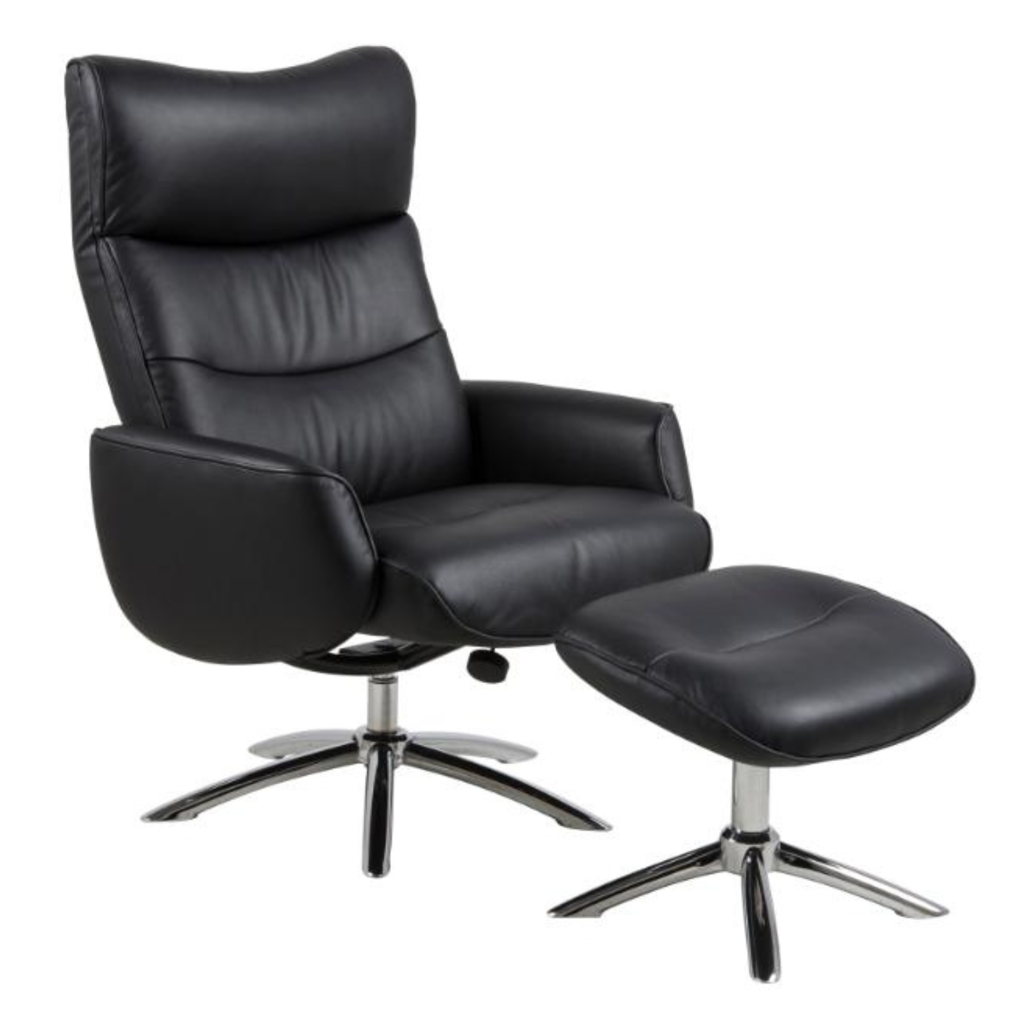 WESTFIELD LEATHER RECLINER & FOOTSTOOL