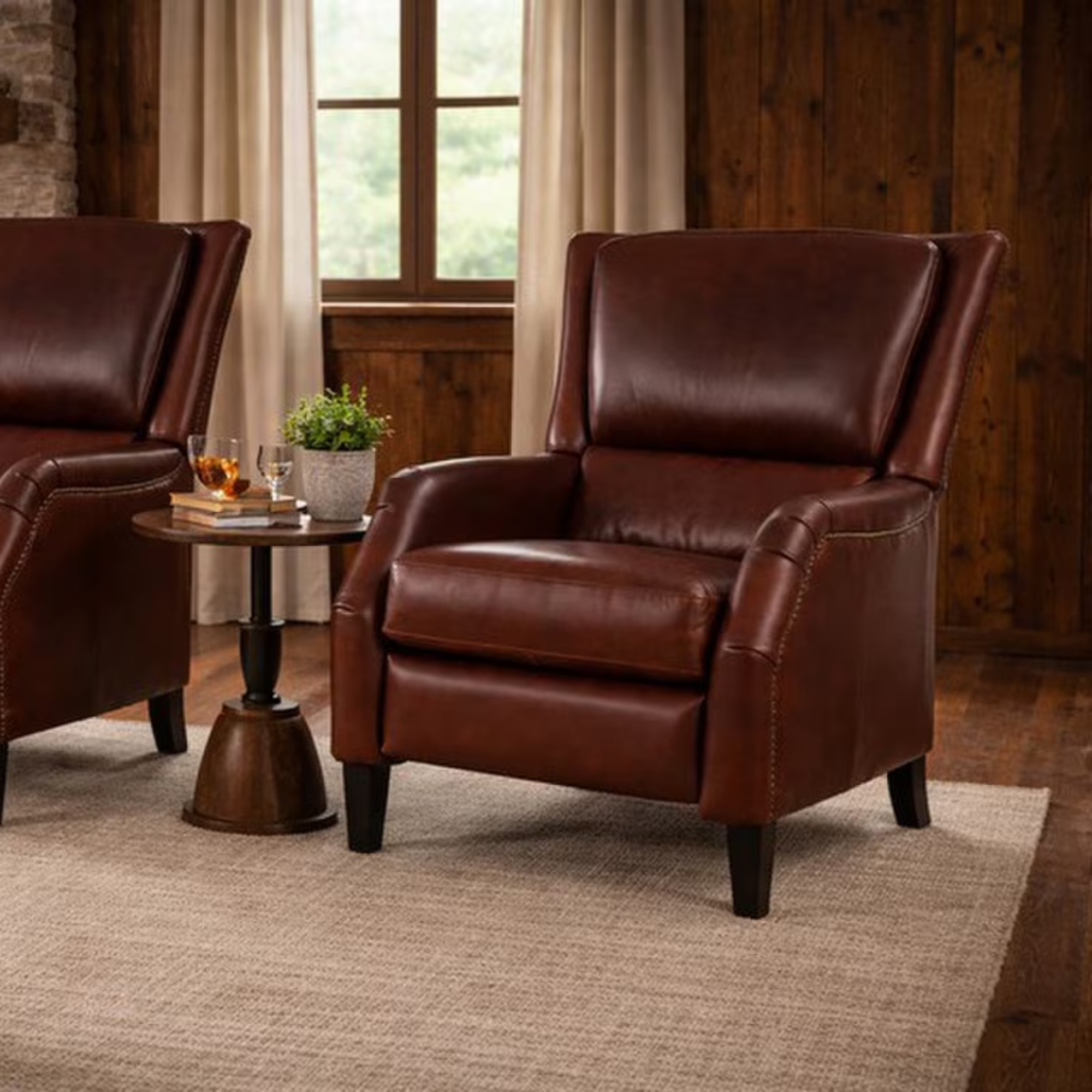 Windsor Leather Recliner | Vintage Cigar Brown