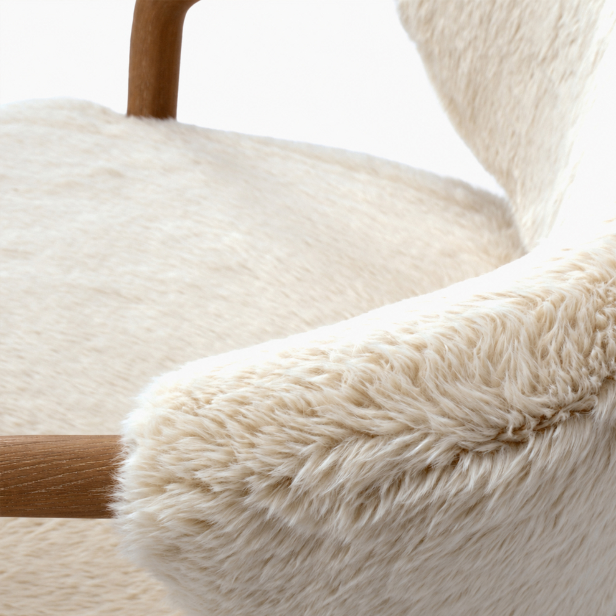 Yak Armchair - Tibetan Buffalo Hair | Dark Oak
