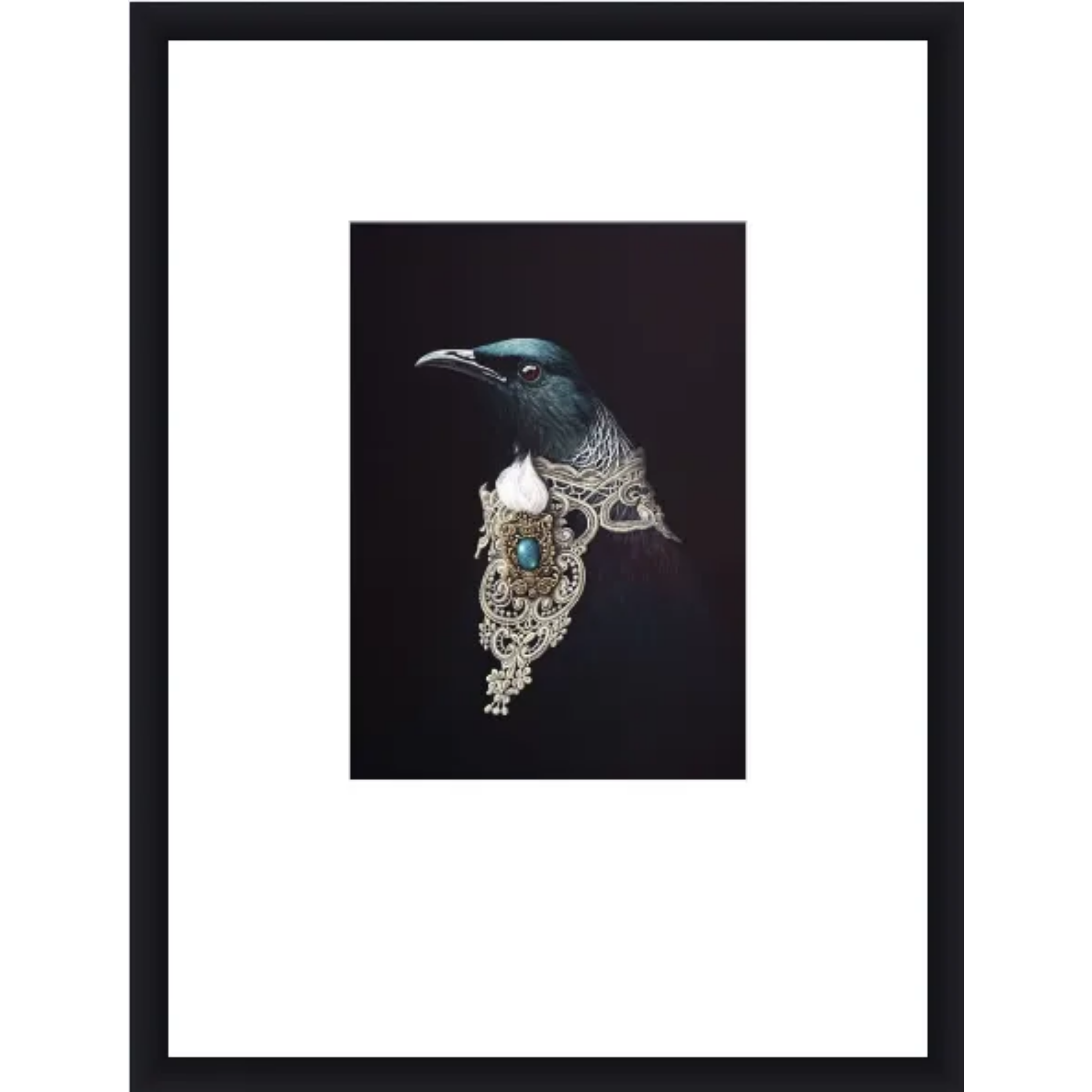 ADORNED ORATOR | CONTEMPORARY FRAME WITH GLASS | JANE CRISP | NZ MADE