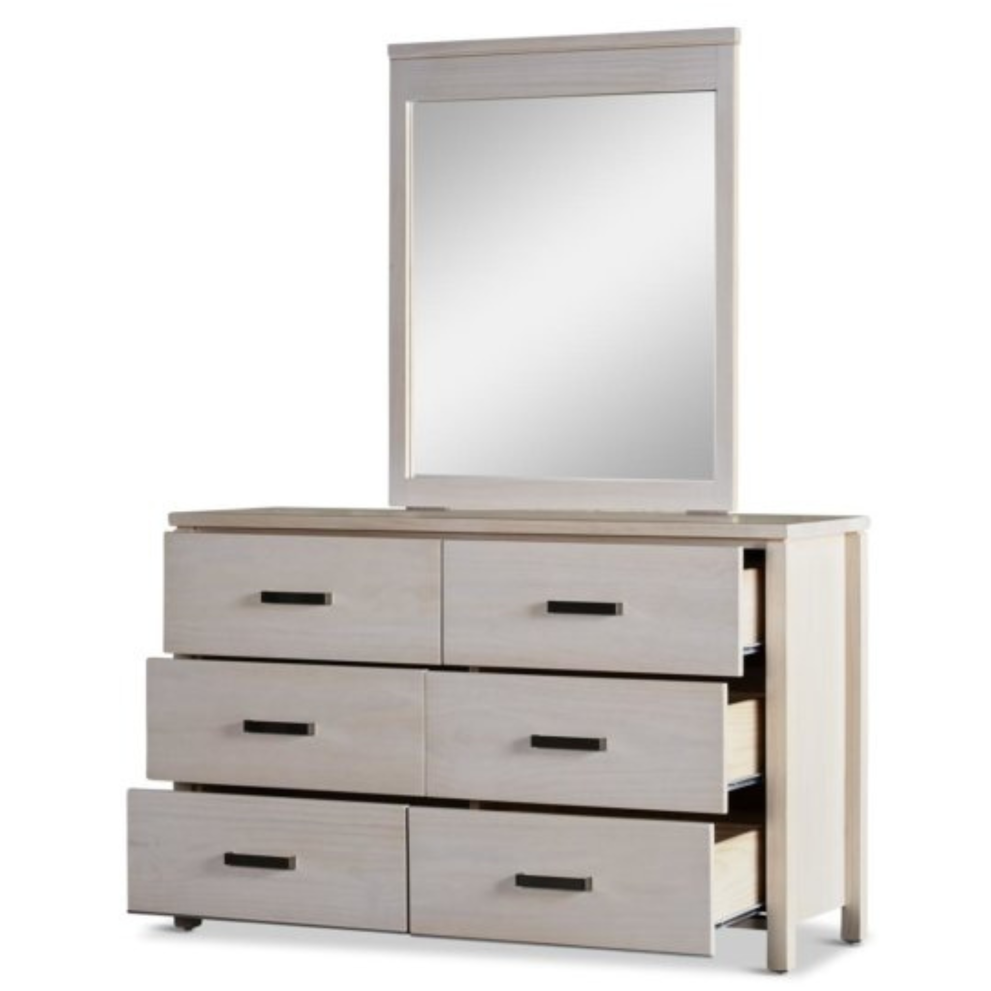 MOANA 6 DRAWER DRESSER & MIRROR