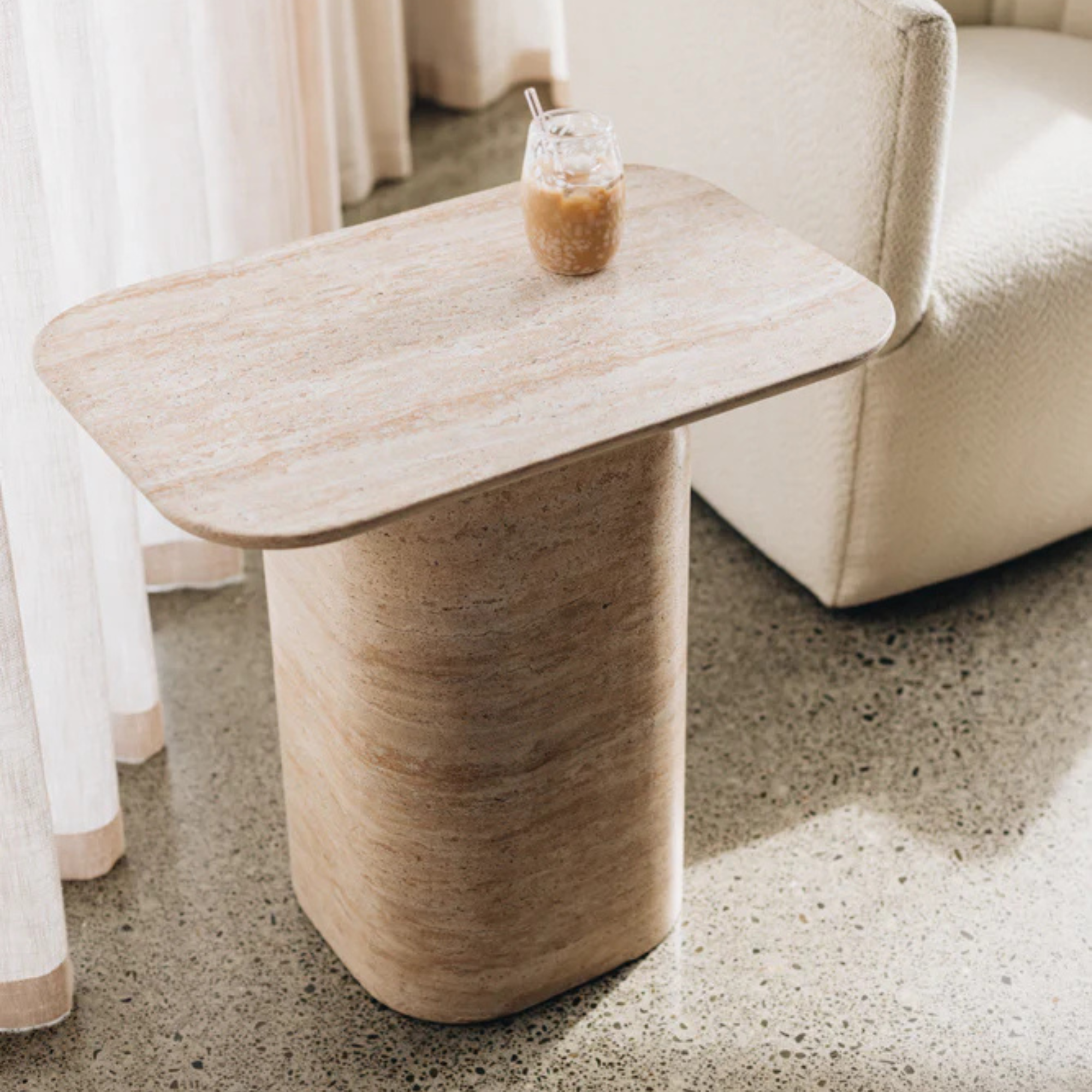 AURA CONCRETE SIDE TABLE