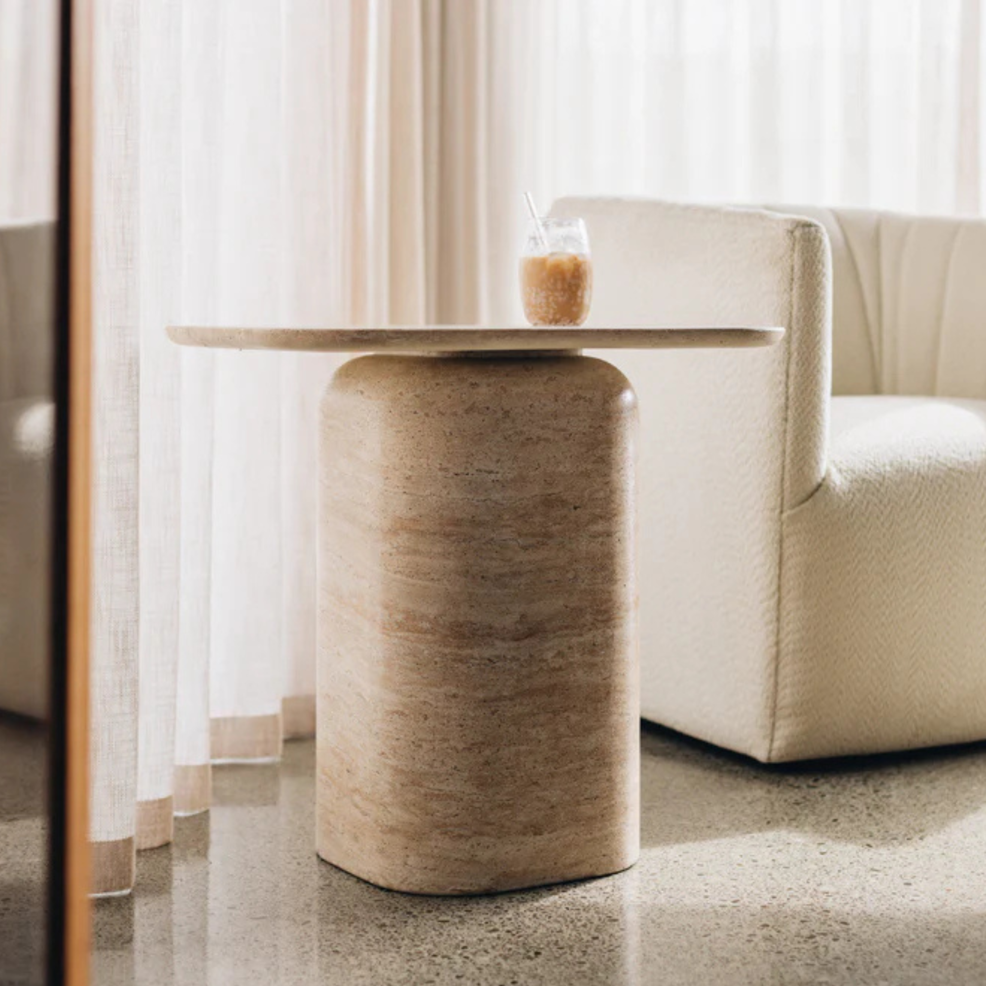 AURA CONCRETE SIDE TABLE