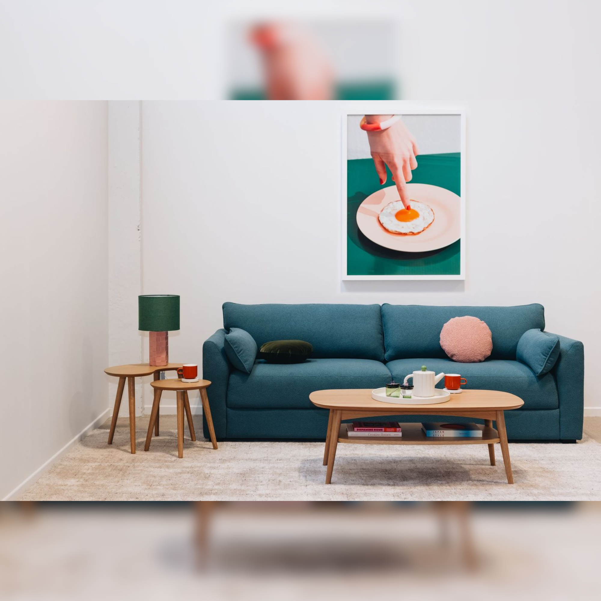 BONNIE 3 SEATER SOFA | DENIM BOUCLE