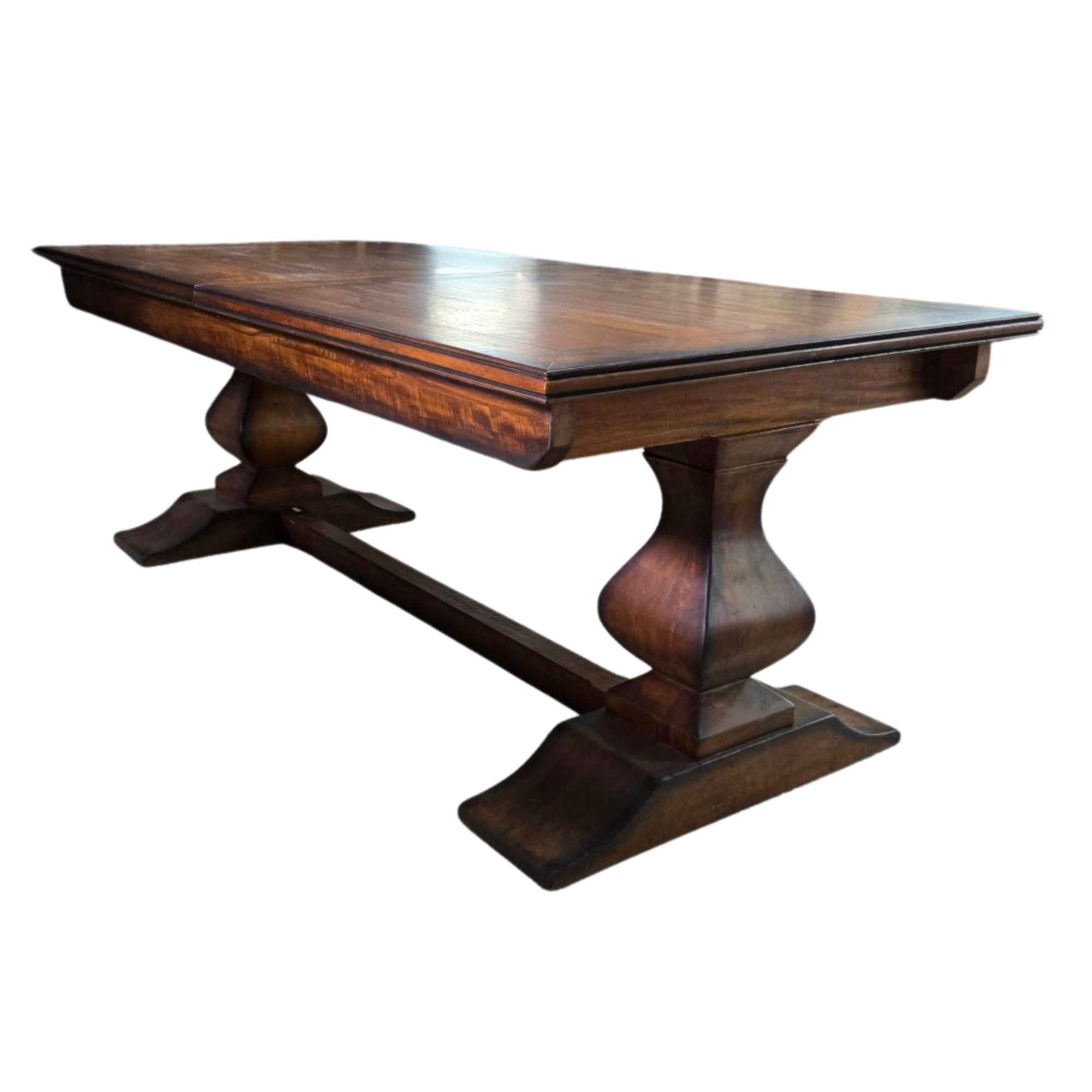 Bosquet Double Extension Dining Table | Rustic Dark