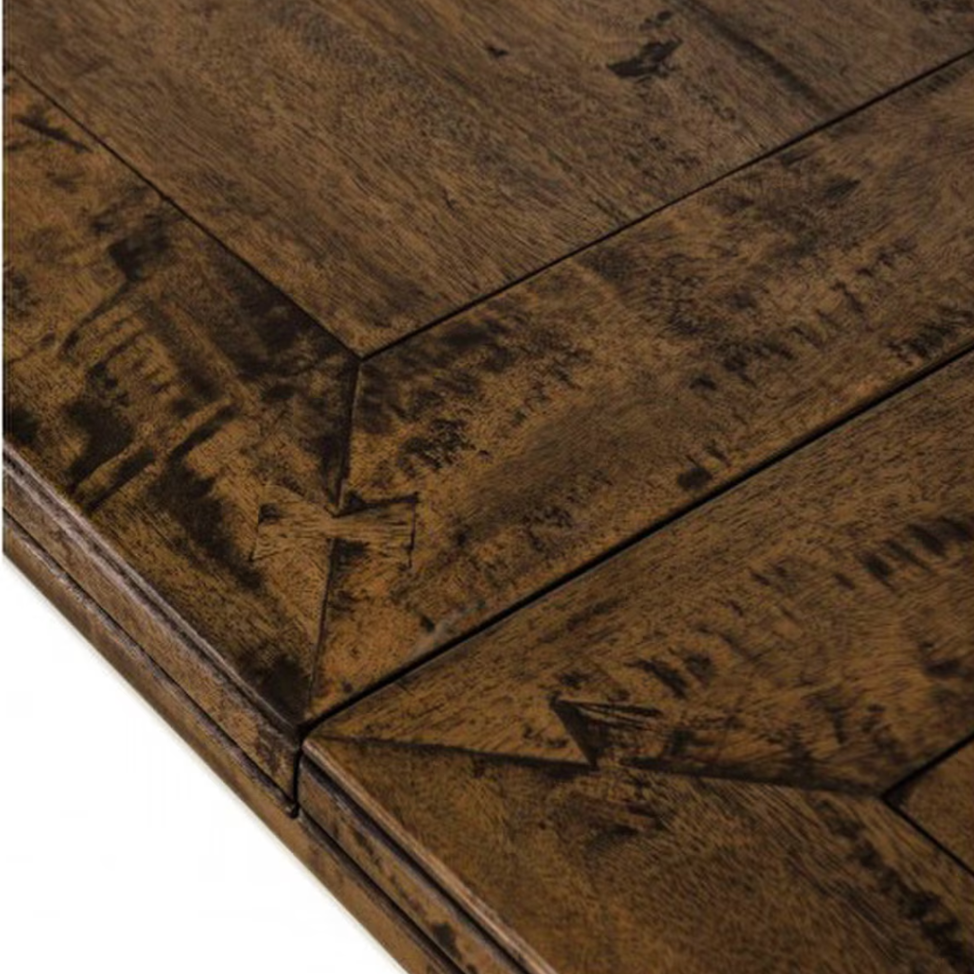 Bosquet Double Extension Dining Table | Rustic Dark