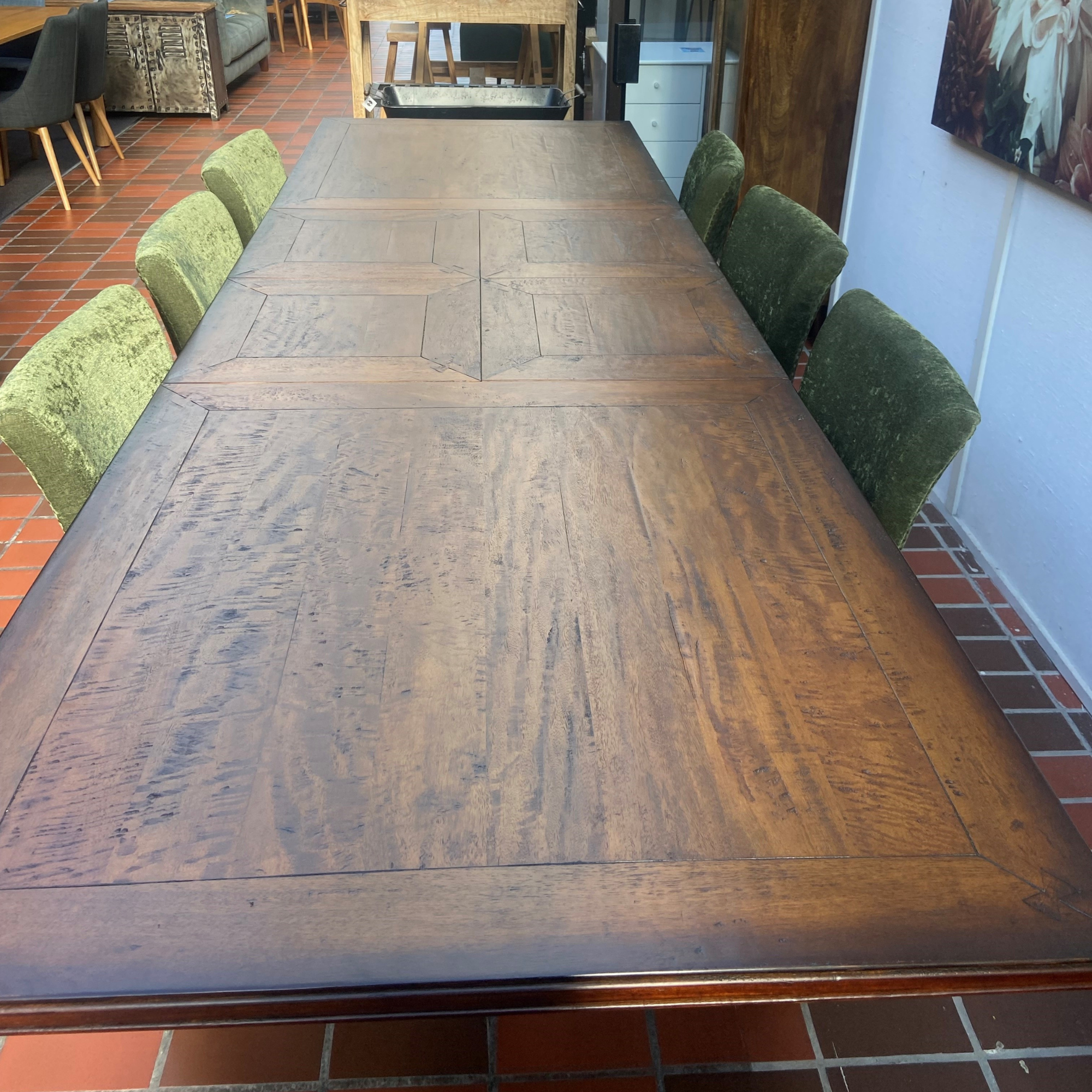 BOSQUET HUGE DOUBLE EXTENDING DINING TABLE