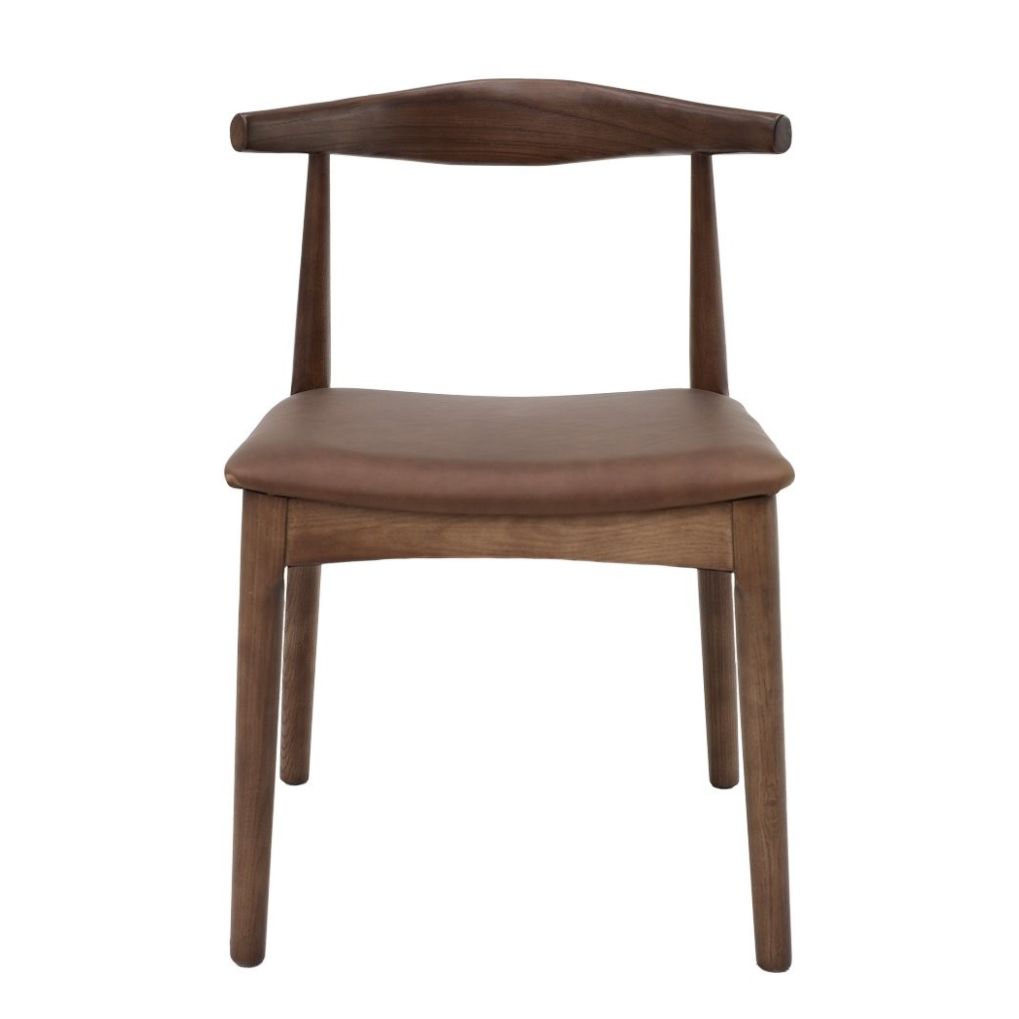 BOWEN BROWN DINING CHAIR | BROWN LEATHER