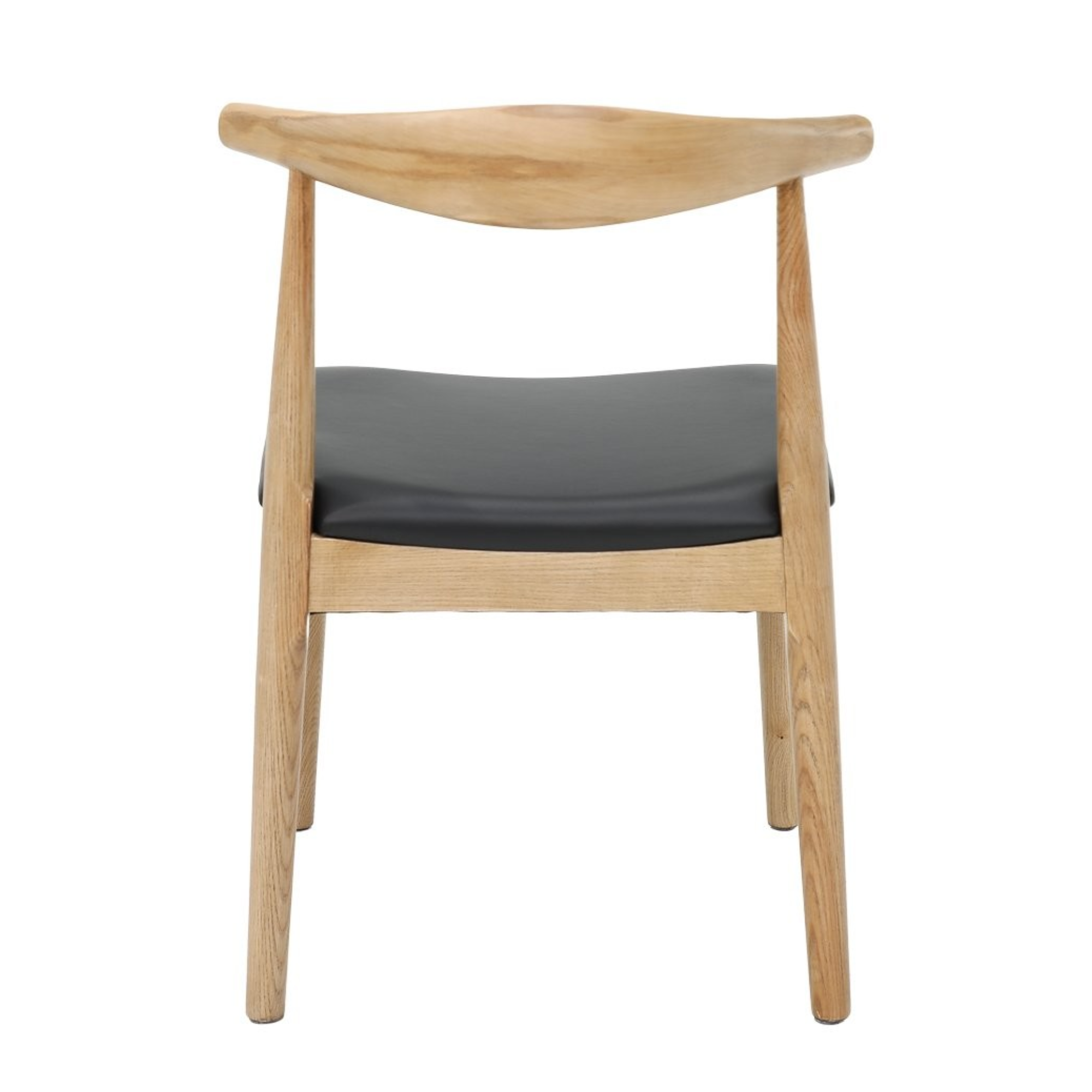 BOWEN DINING CHAIR | NATURAL BLACK LEATHER