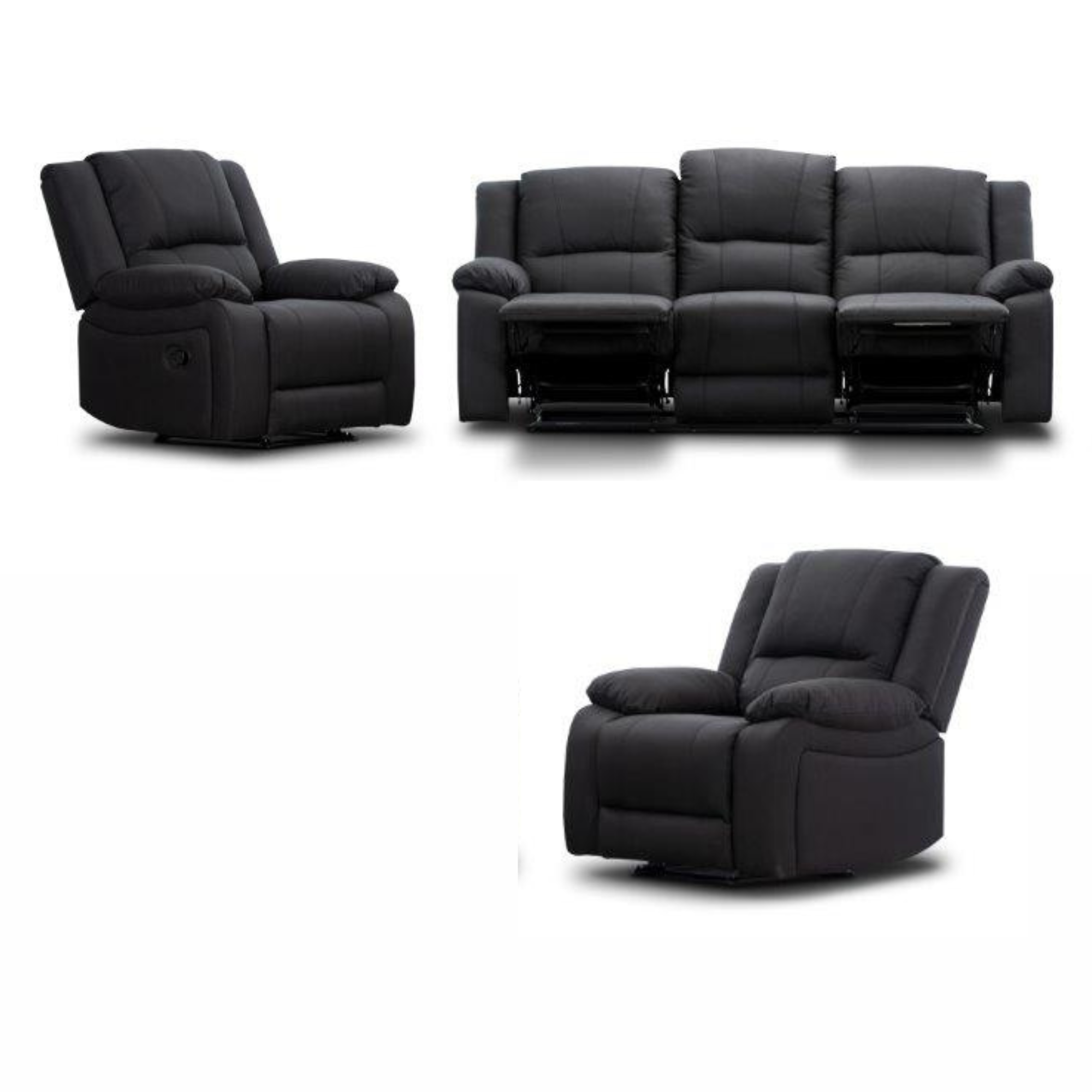 CAPTAIN MANUAL RECLINING LOUNGE SUITE | ONYX