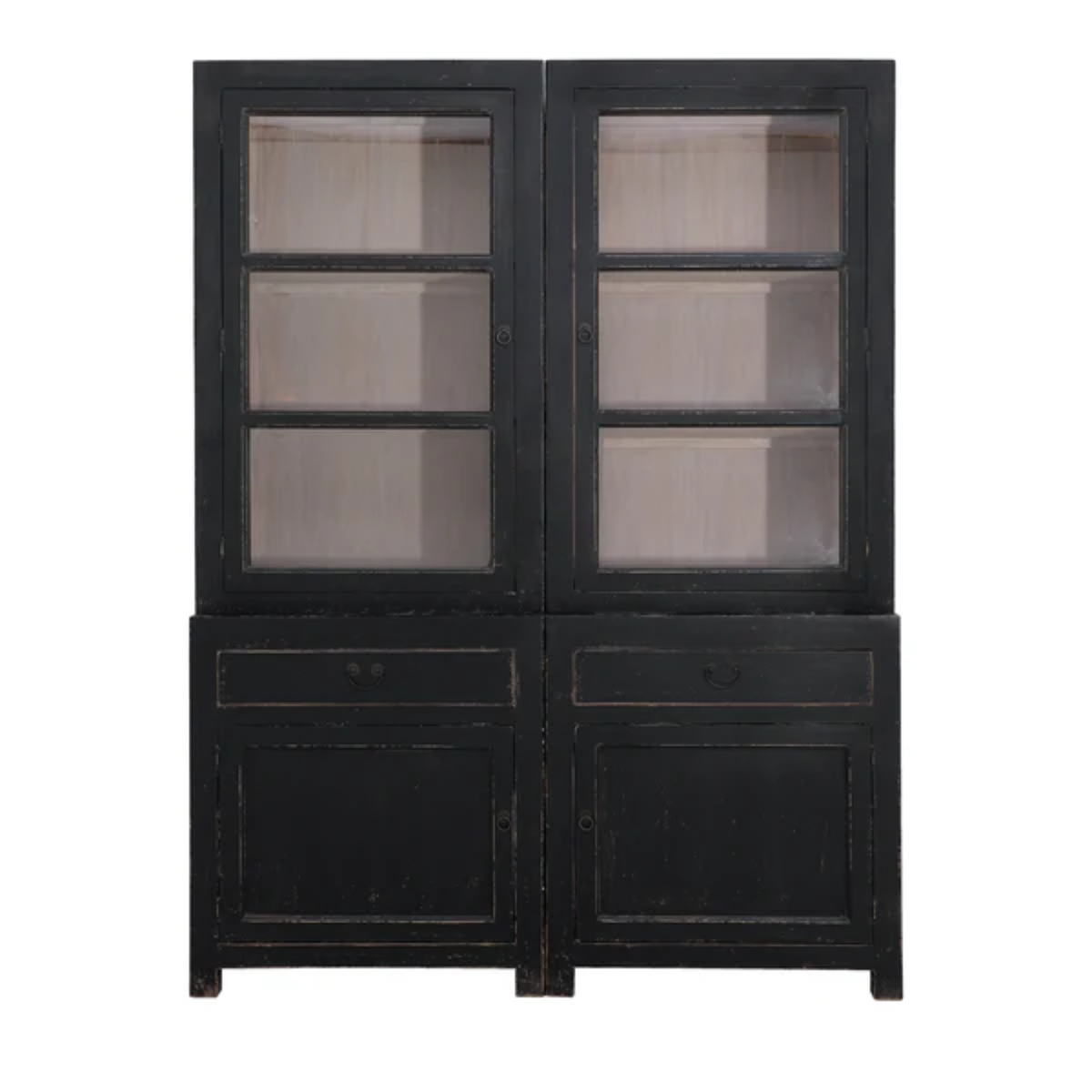 Casa Large Glass Cabinet | Black