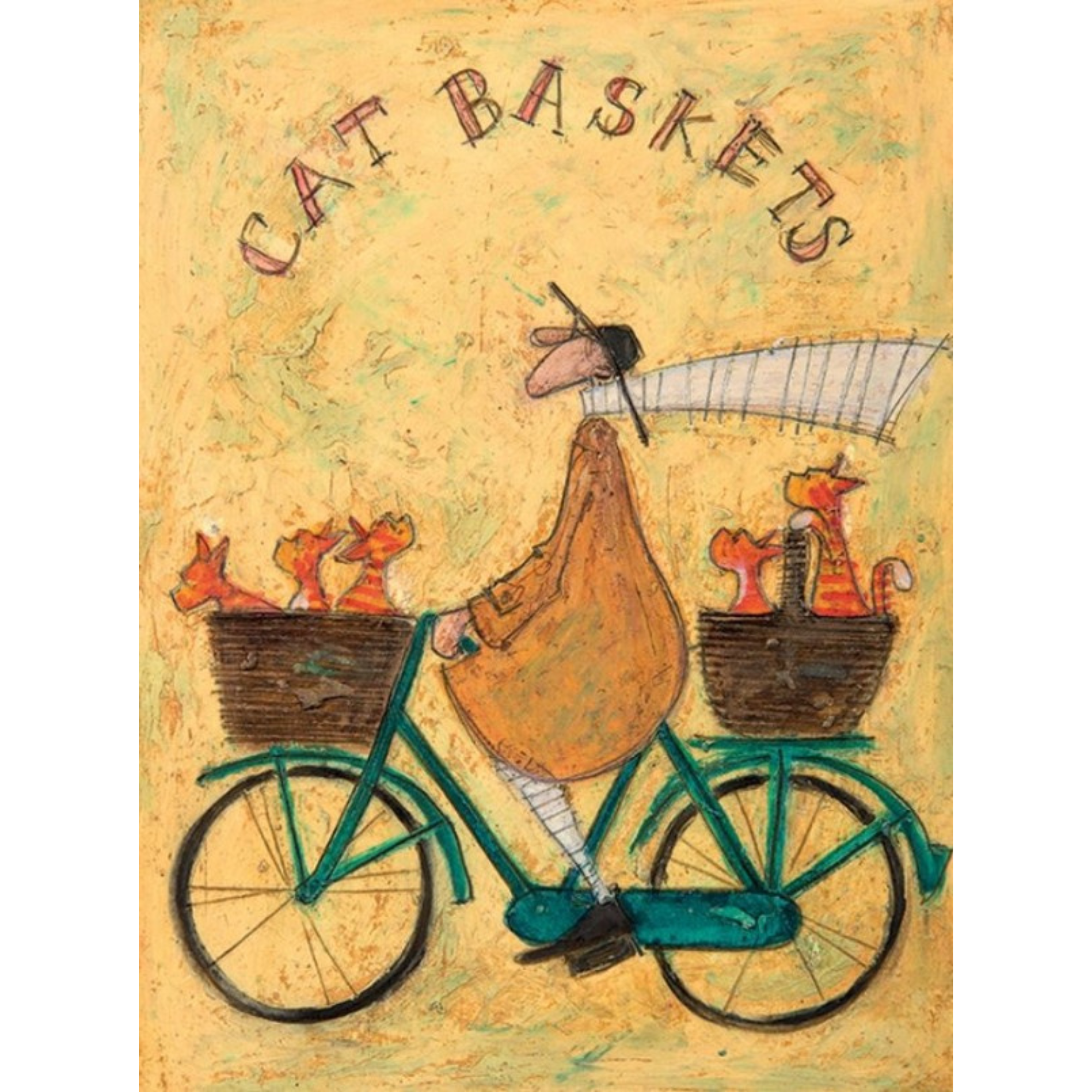 CAT BASKETS | BOX FRAME READY TO HANG | SAM TOFT | NZ MADE