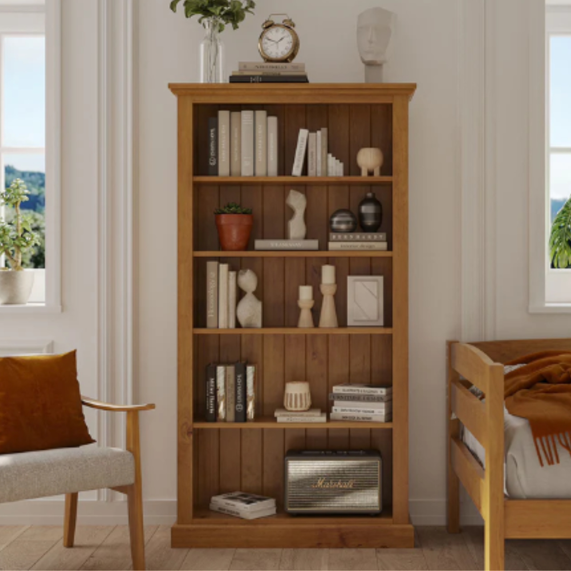 CHARLTON SOLID TIMBER BOOKCASE - SEVERAL SIZES AVAILABLE | NZ MADE