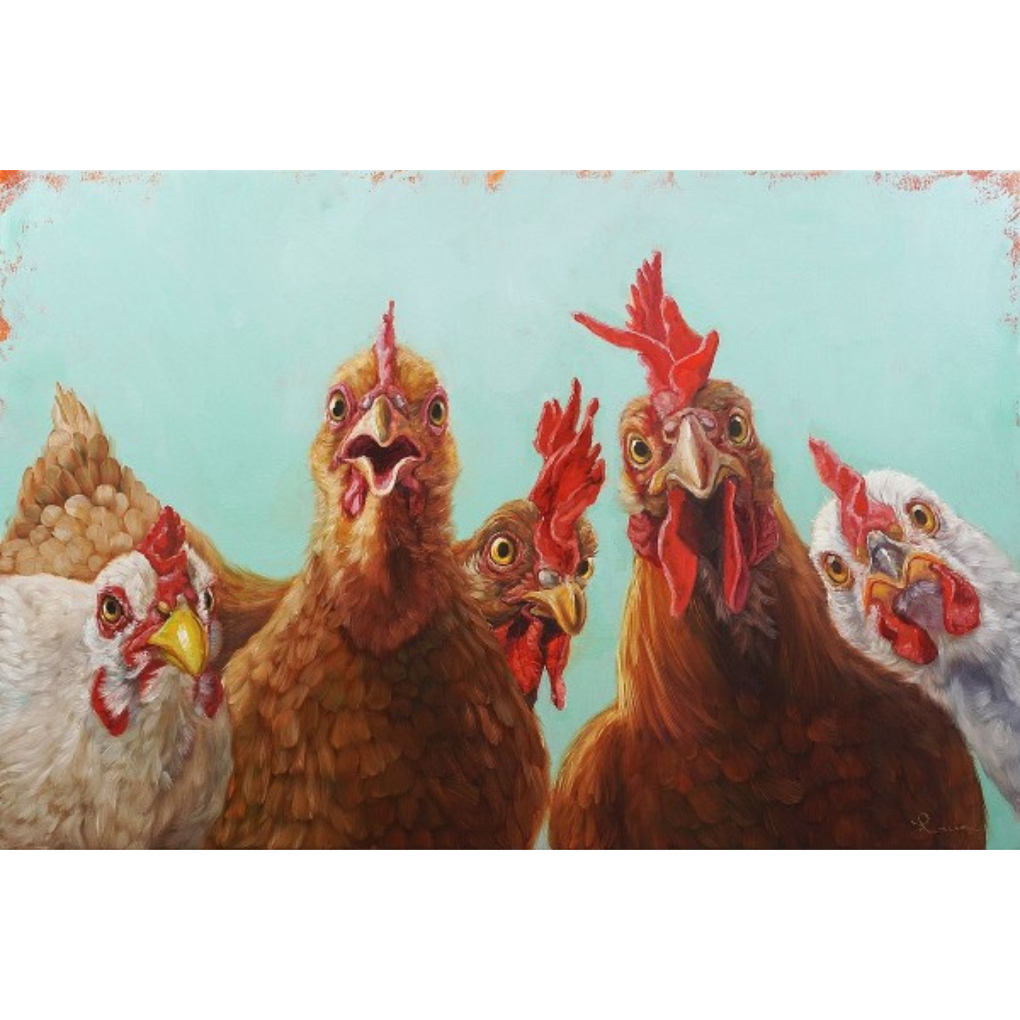 CHICKEN FOR DINNER | CANVAS READY TO HANG | LUCIA HEFFERNAN | NZ MADE