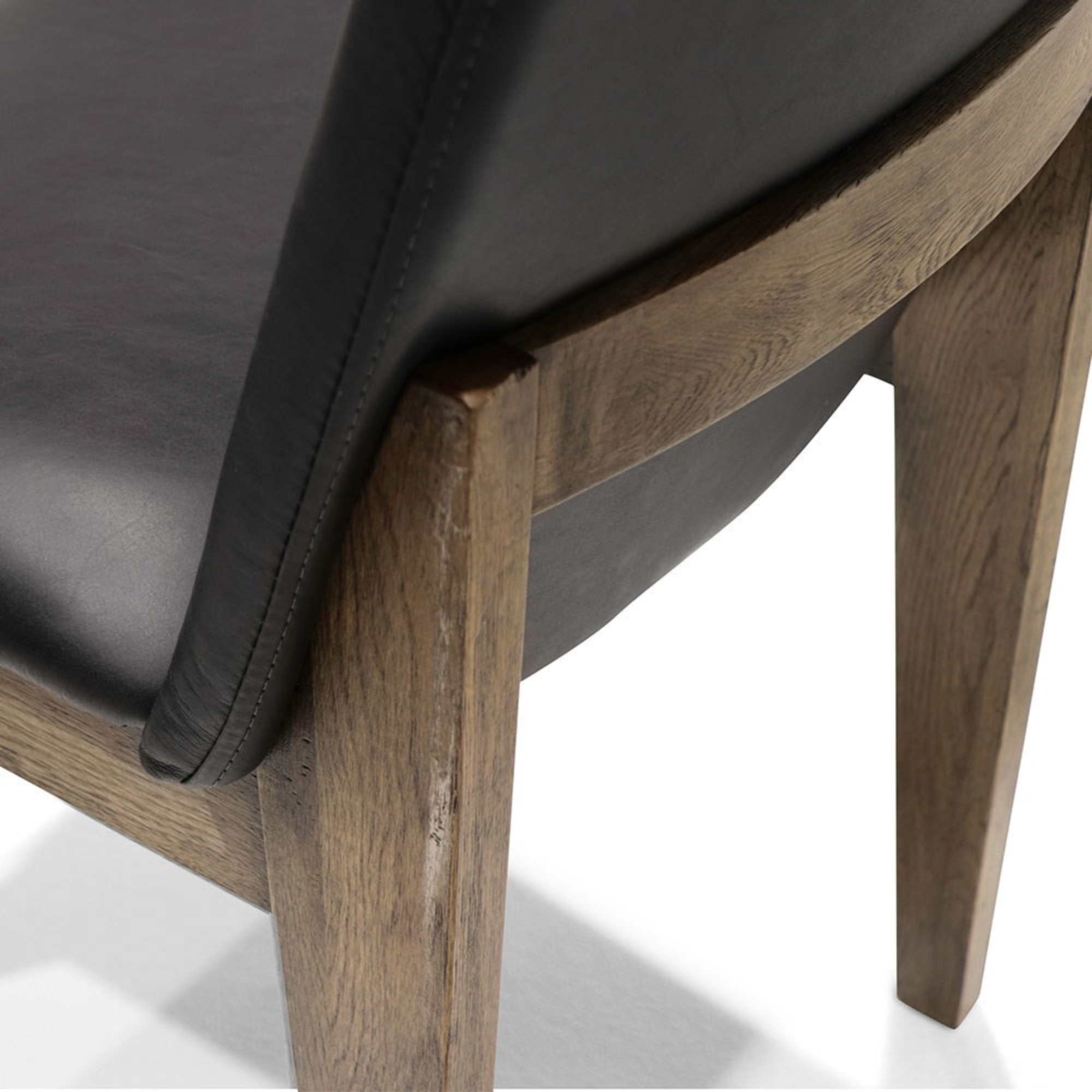 CLIFTON DINING CHAIR | BLACK LEATHER
