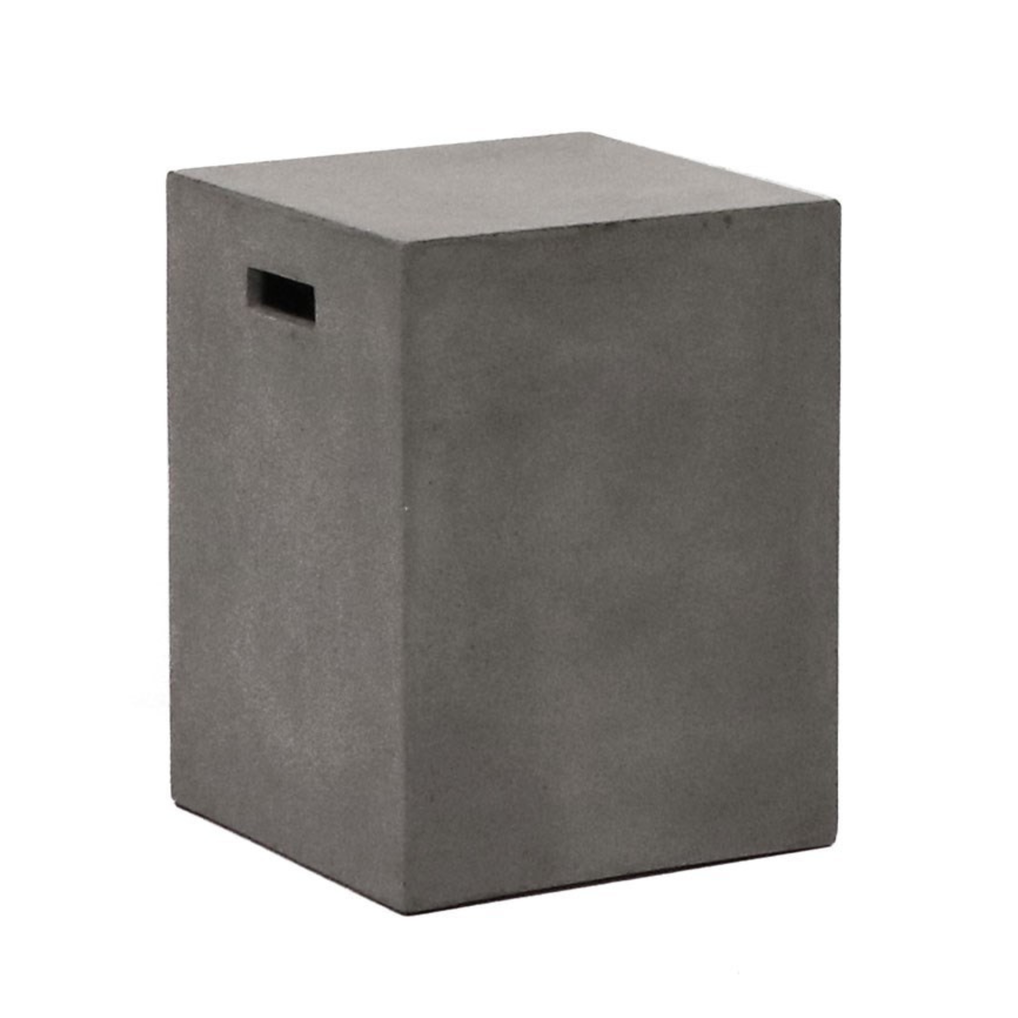 CONCRETE RECTANGLE SIDE TABLE | STOOL
