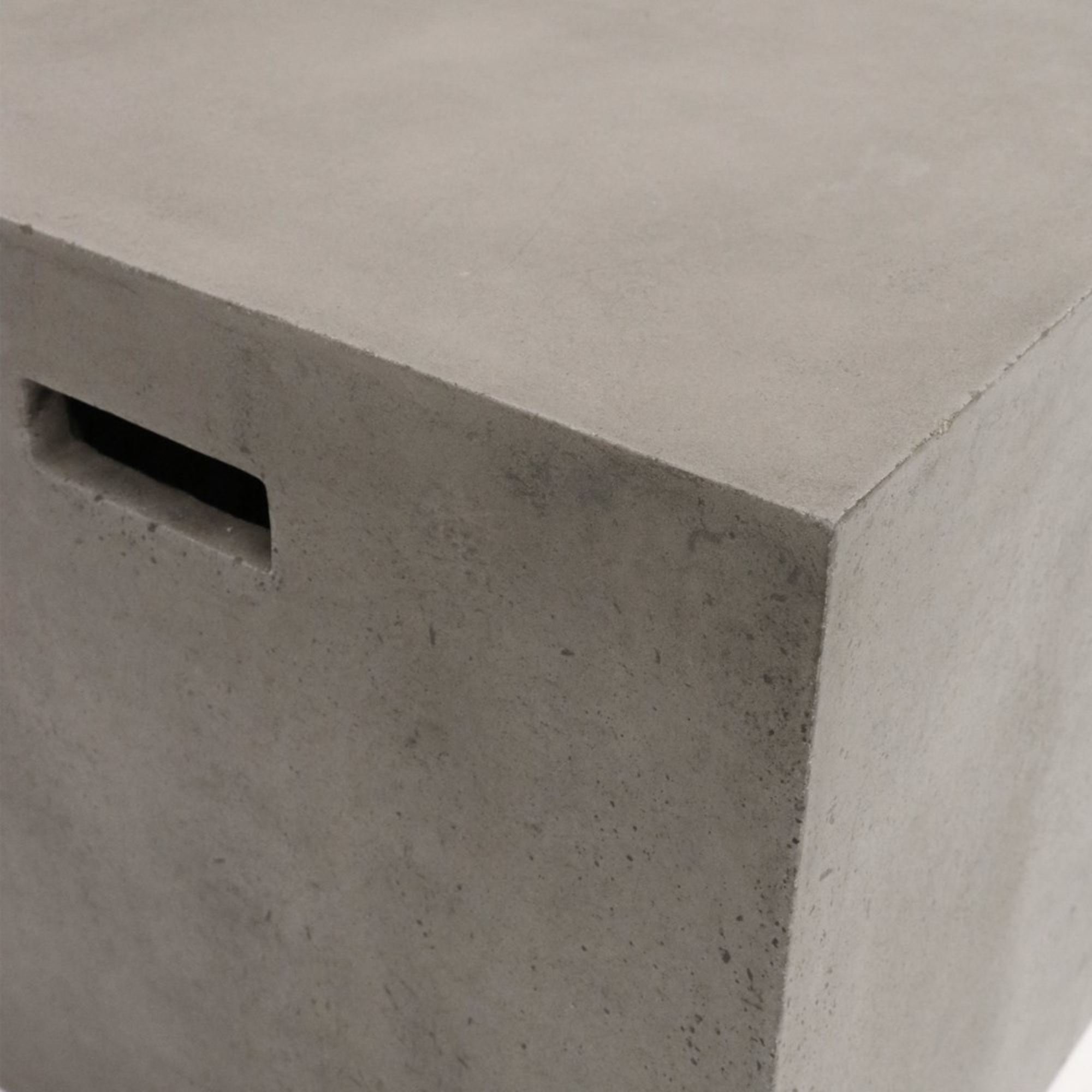 CONCRETE RECTANGLE SIDE TABLE | STOOL