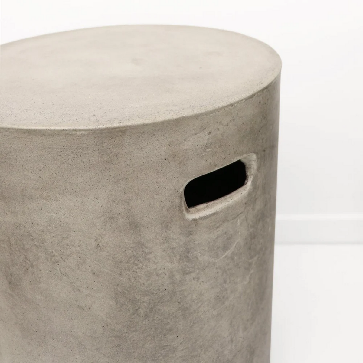 Concrete Pipe Side Table - Stool | Grey