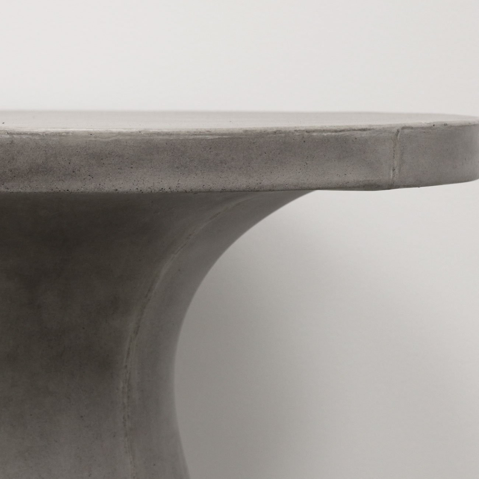CORFU CONCRETE PEDESTAL SIDE OR SMALL DINING TABLE | WHITE OR GREY