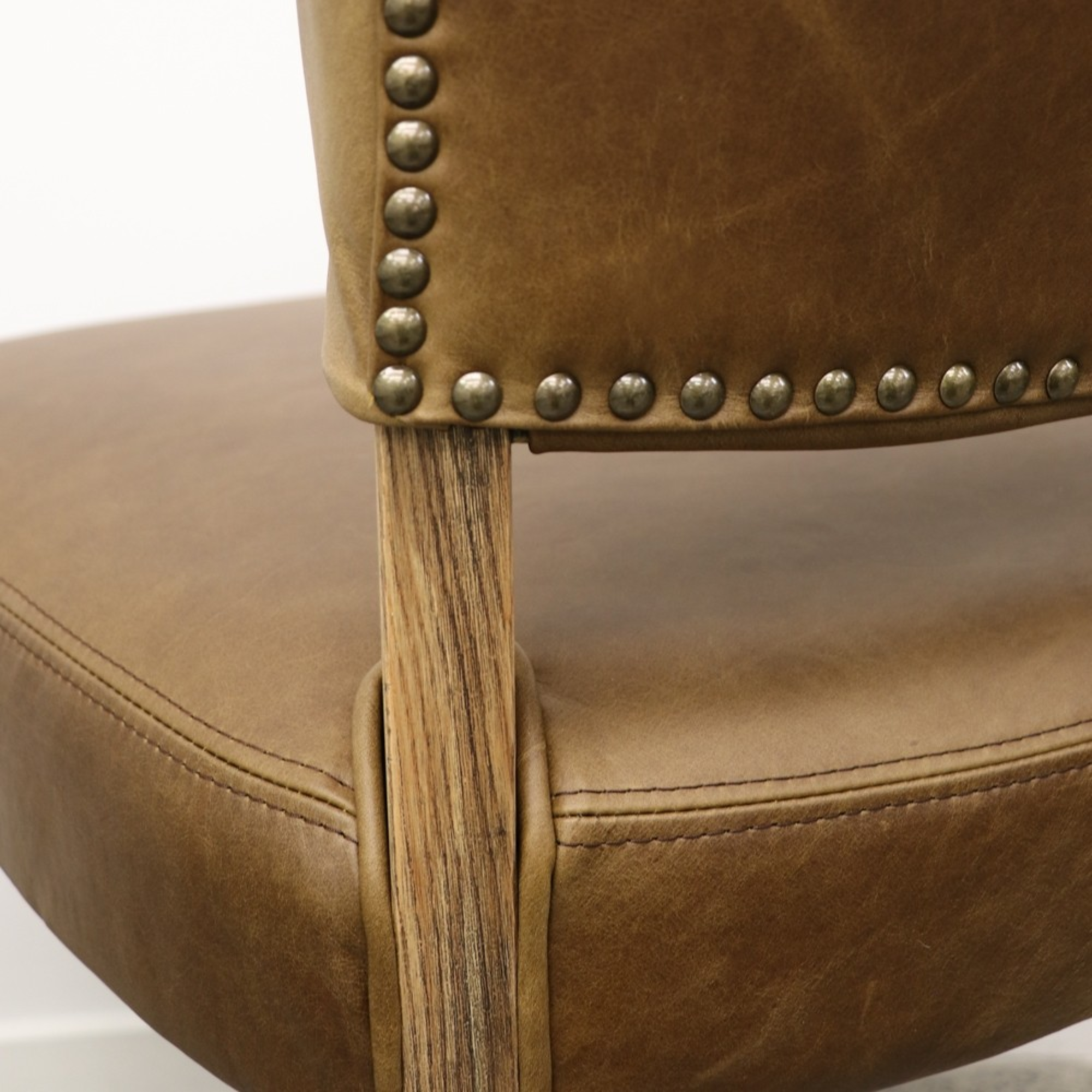 Crane Leather Dining Chair | Brown
