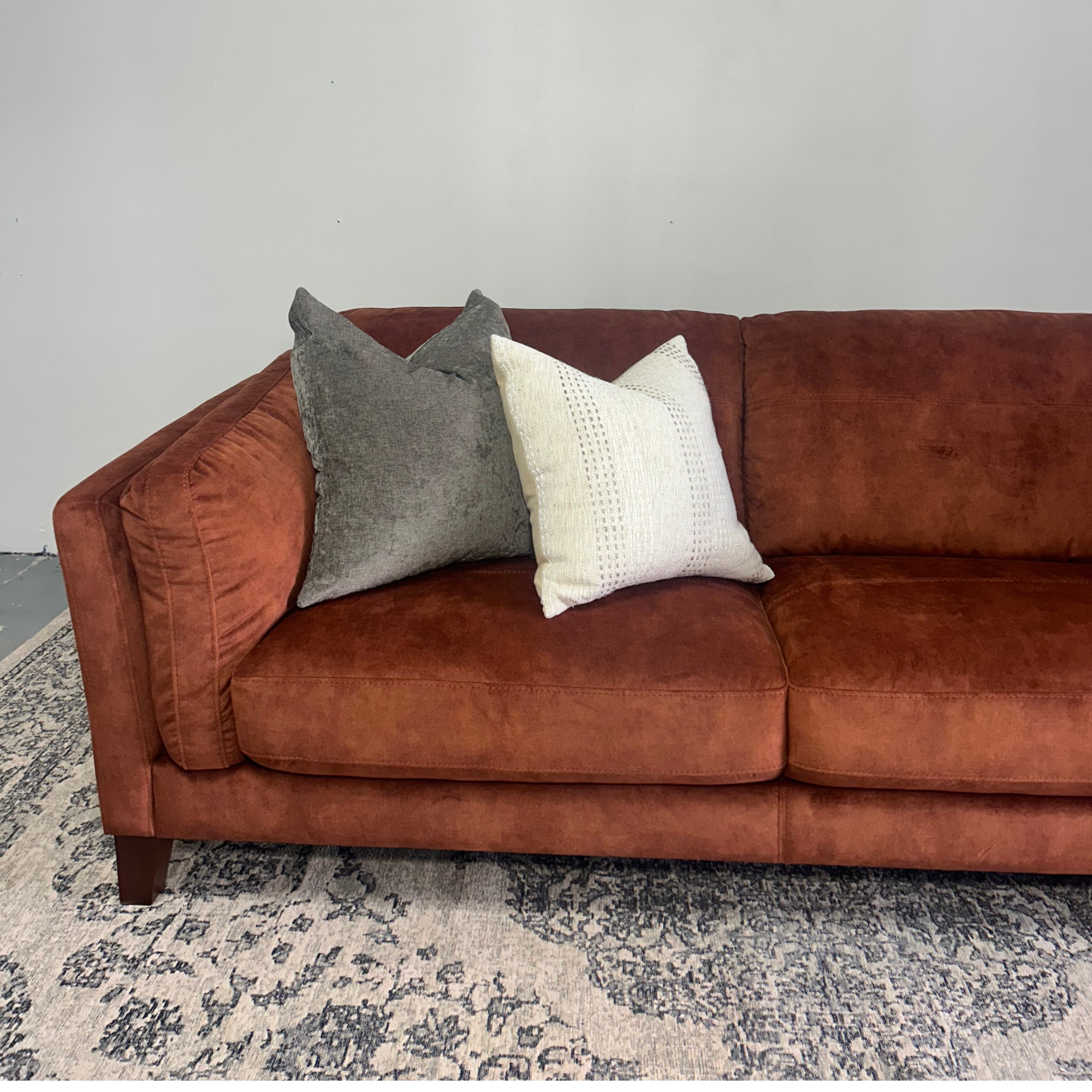 Demaro 3 Seater Sofa | Burnt Orange
