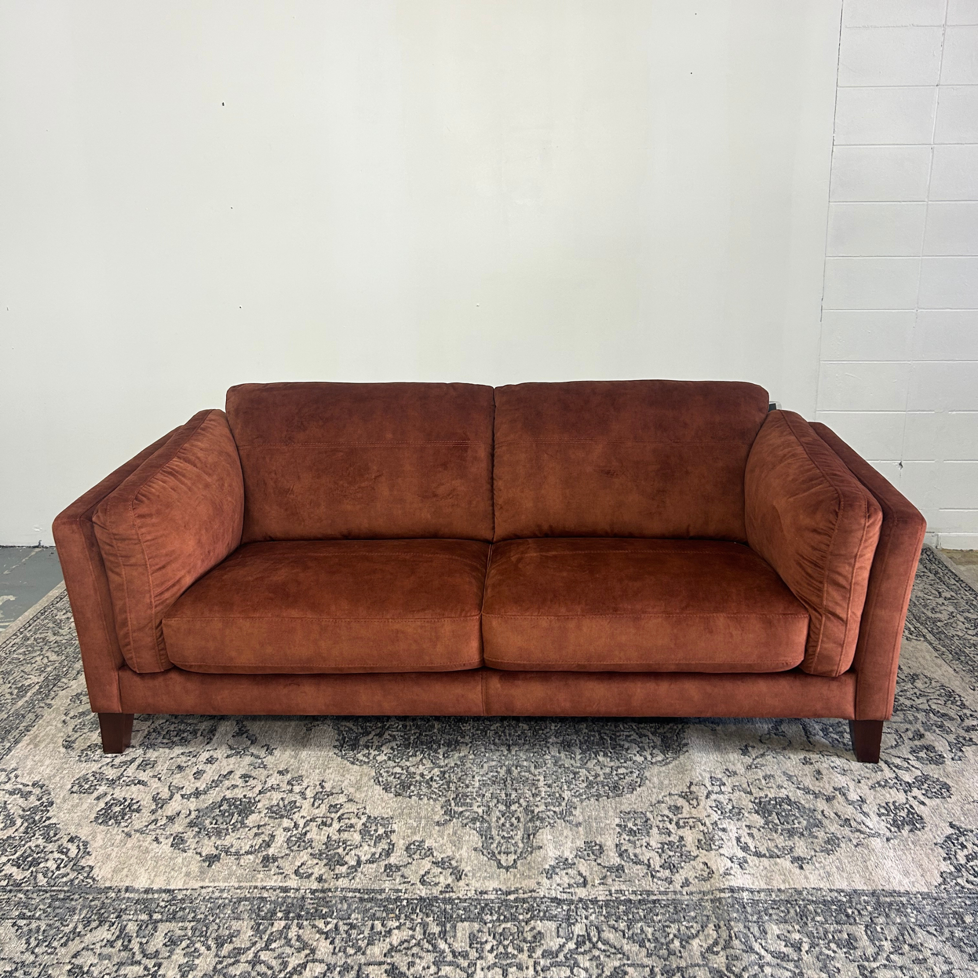 Demaro 2 Seater Sofa | Burnt Orange