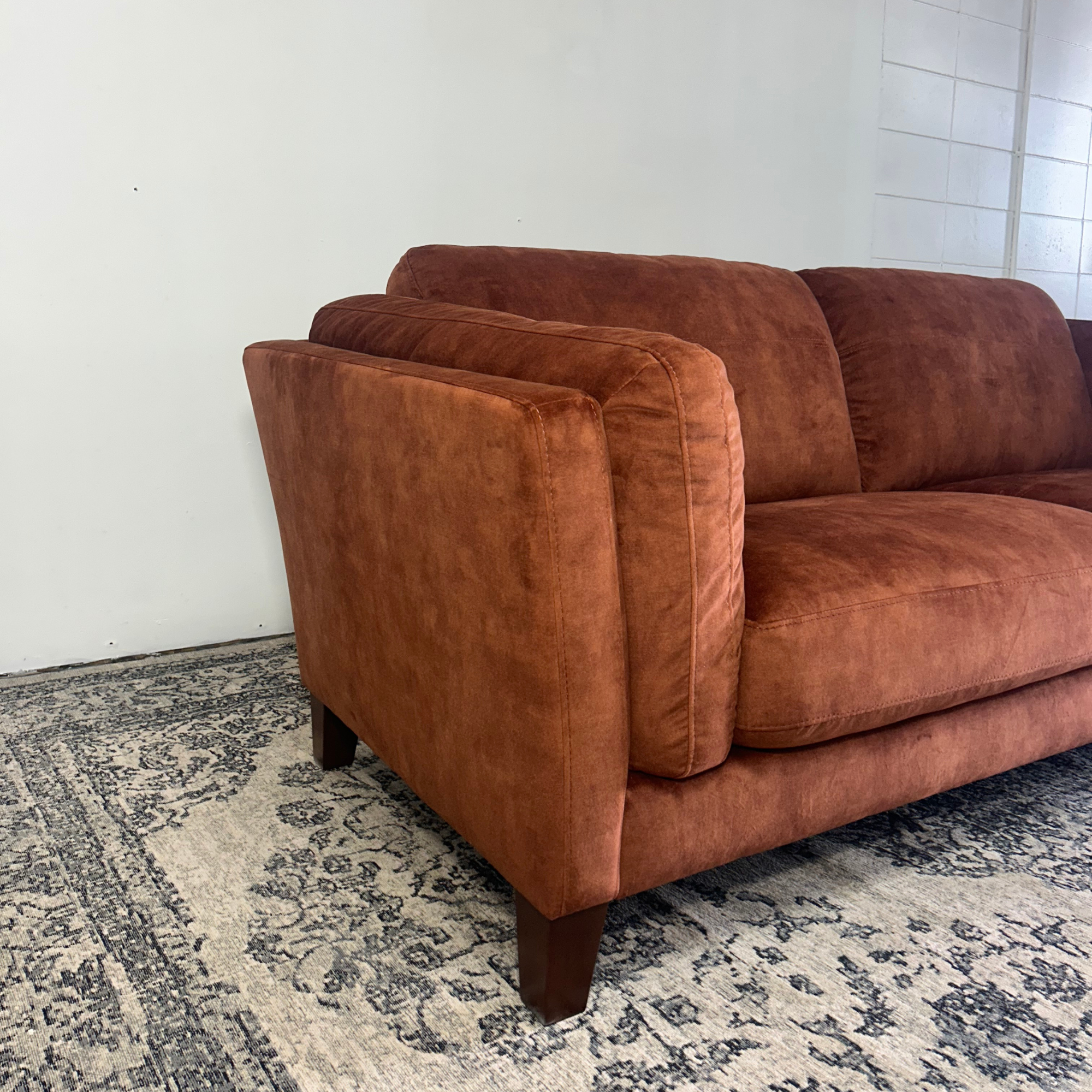 Demaro 3 Seater Sofa | Burnt Orange