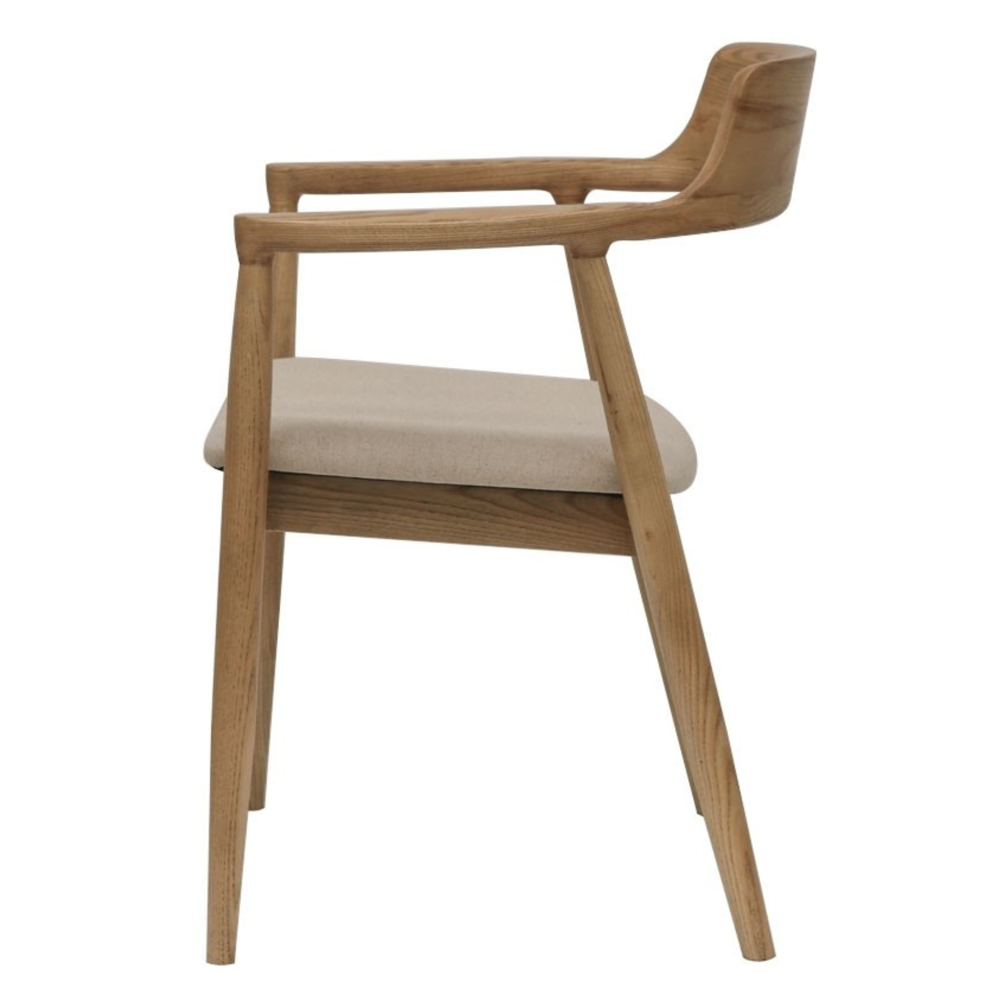 EALING DINING CHAIR | NATURAL LINEN LOOK SEAT