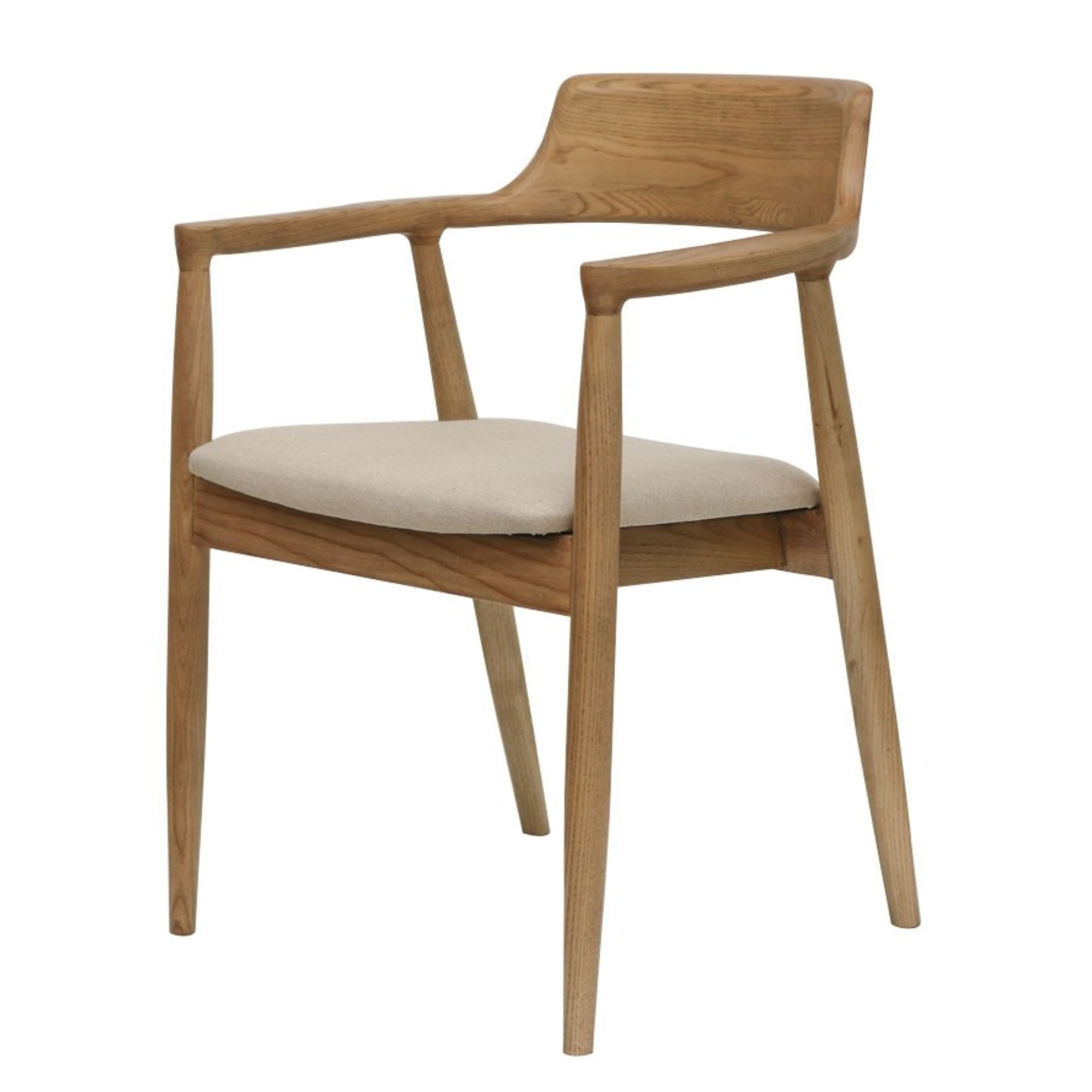 EALING DINING CHAIR NATURAL LINEN LOOK SEAT Best Furniture Shop