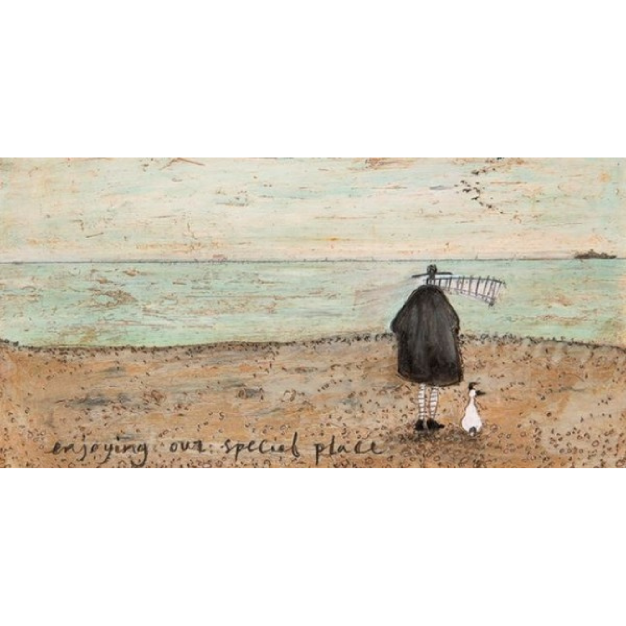 ENJOYING OUR SPECIAL PLACE | BOX FRAME READY TO HANG | SAM TOFT | NZ MADE