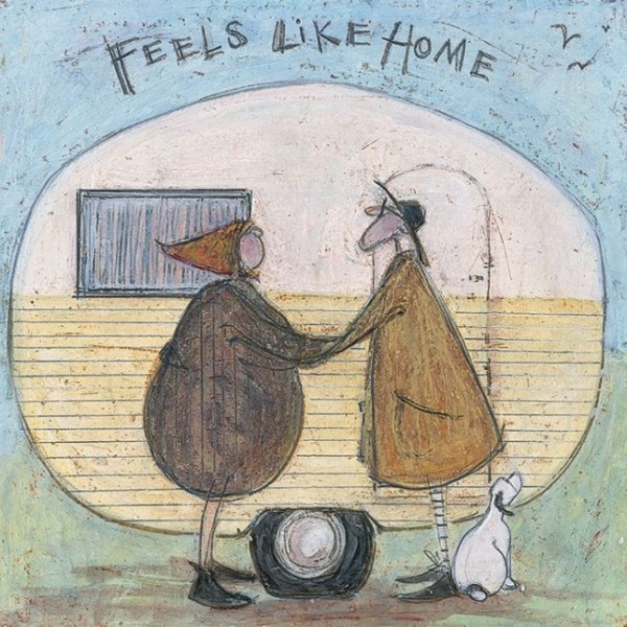 FEELS LIKE HOME | BOX FRAME READY TO HANG | SAM TOFT | NZ MADE