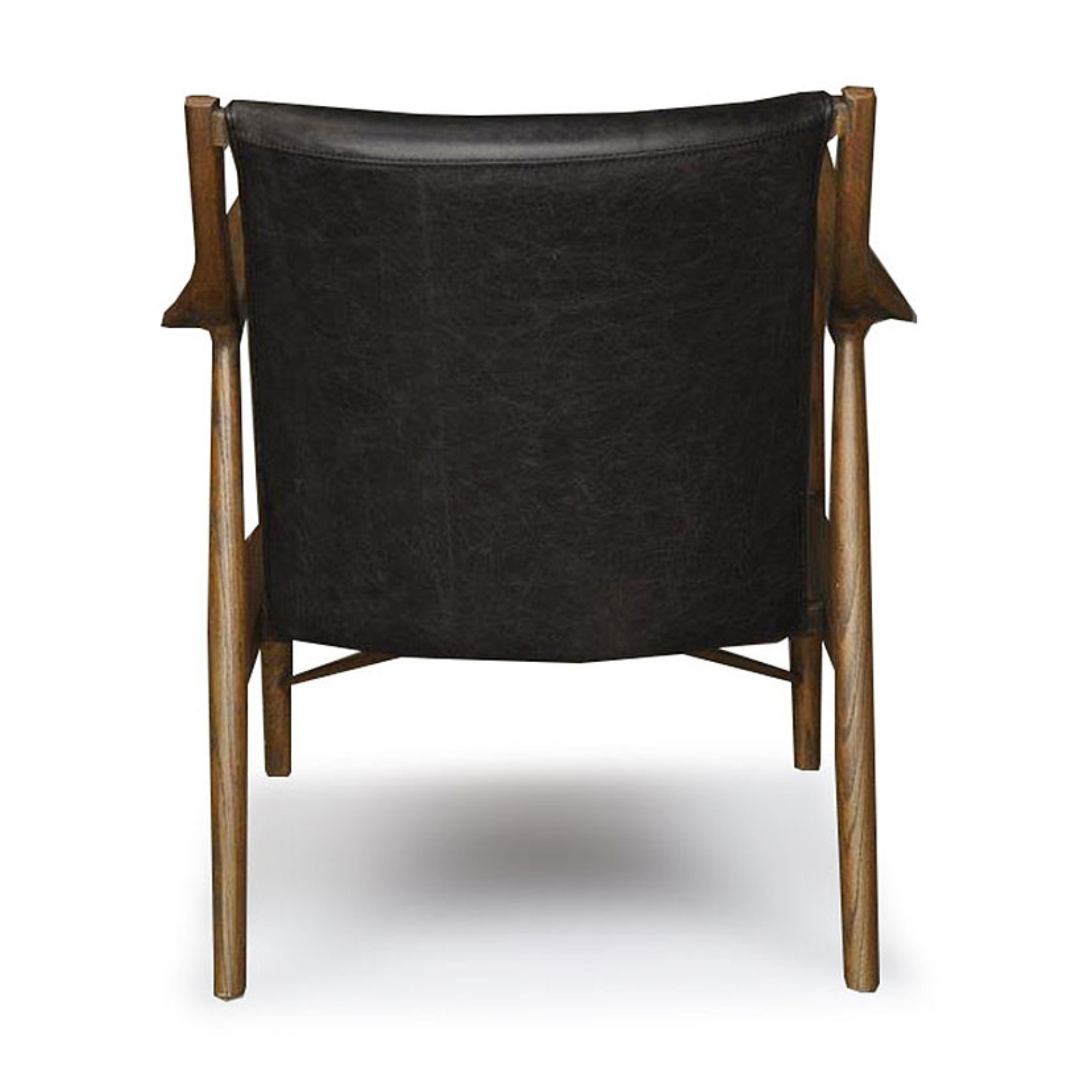 FINN LEATHER ARMCHAIR | BLACK