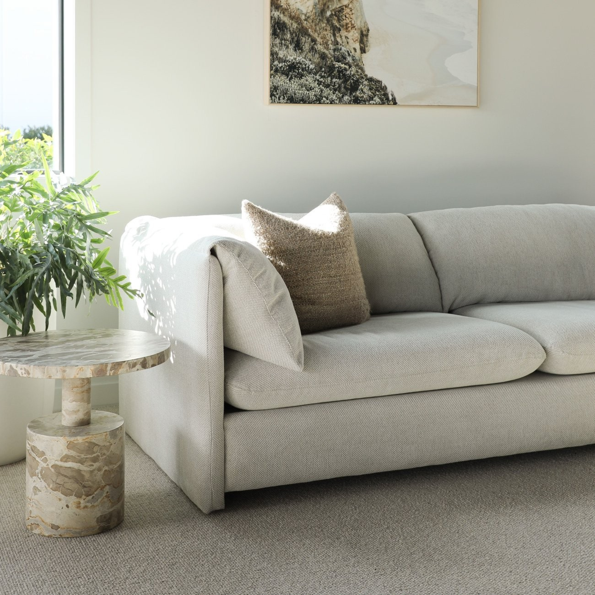 FREDDIE 3 SEATER SOFA | NATURAL