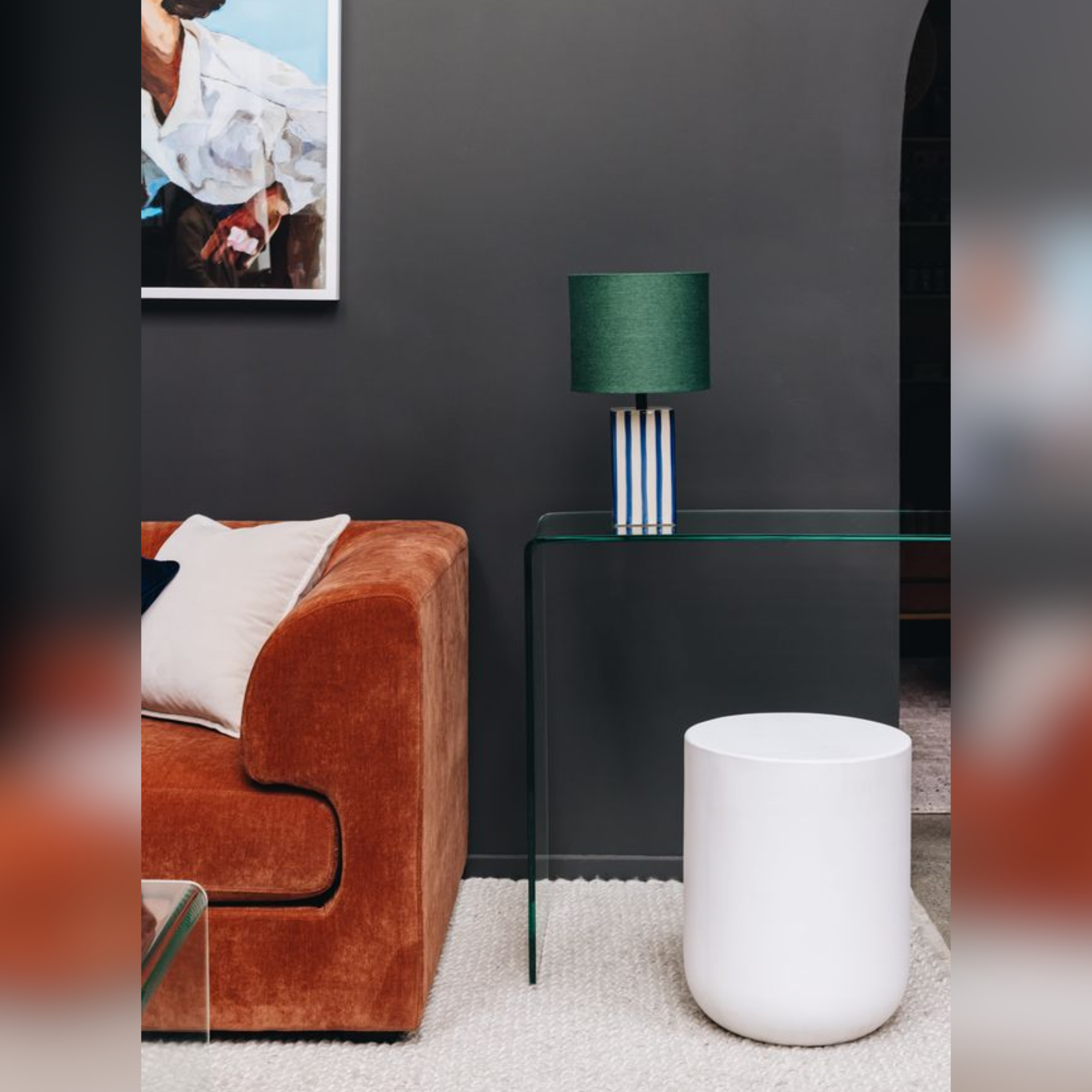 BLANC CONCRETE SIDE TABLE