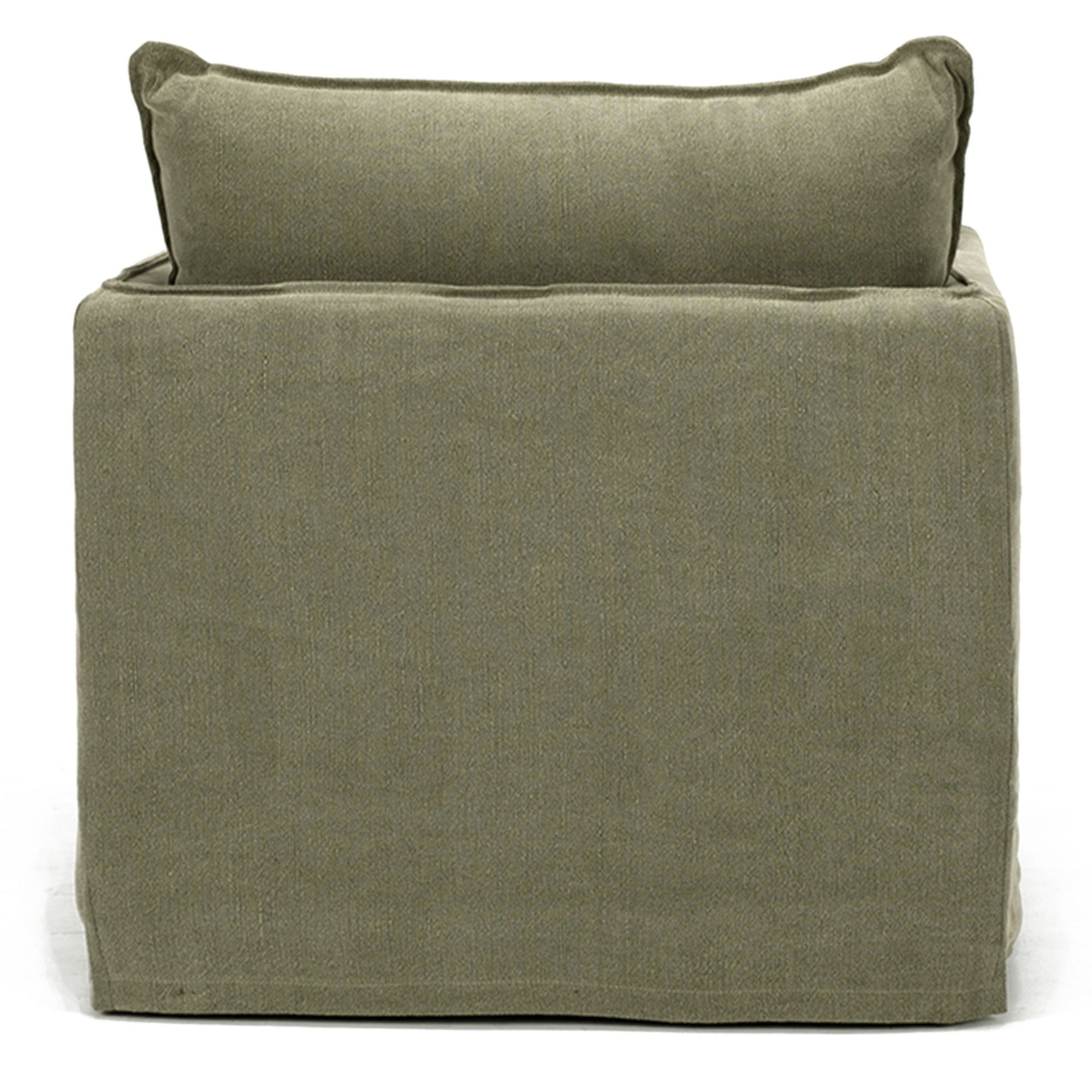 HAMILTON SLIP-COVER ARMCHAIR | KHAKI