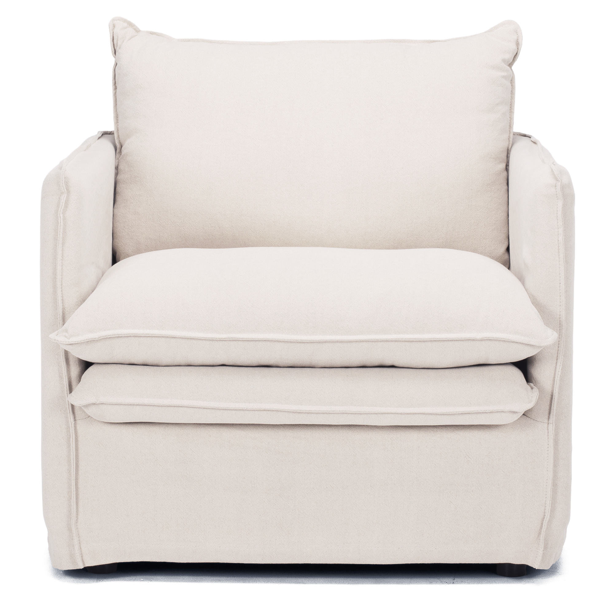 HAMILTON SLIP-COVER ARMCHAIR | OATMEAL
