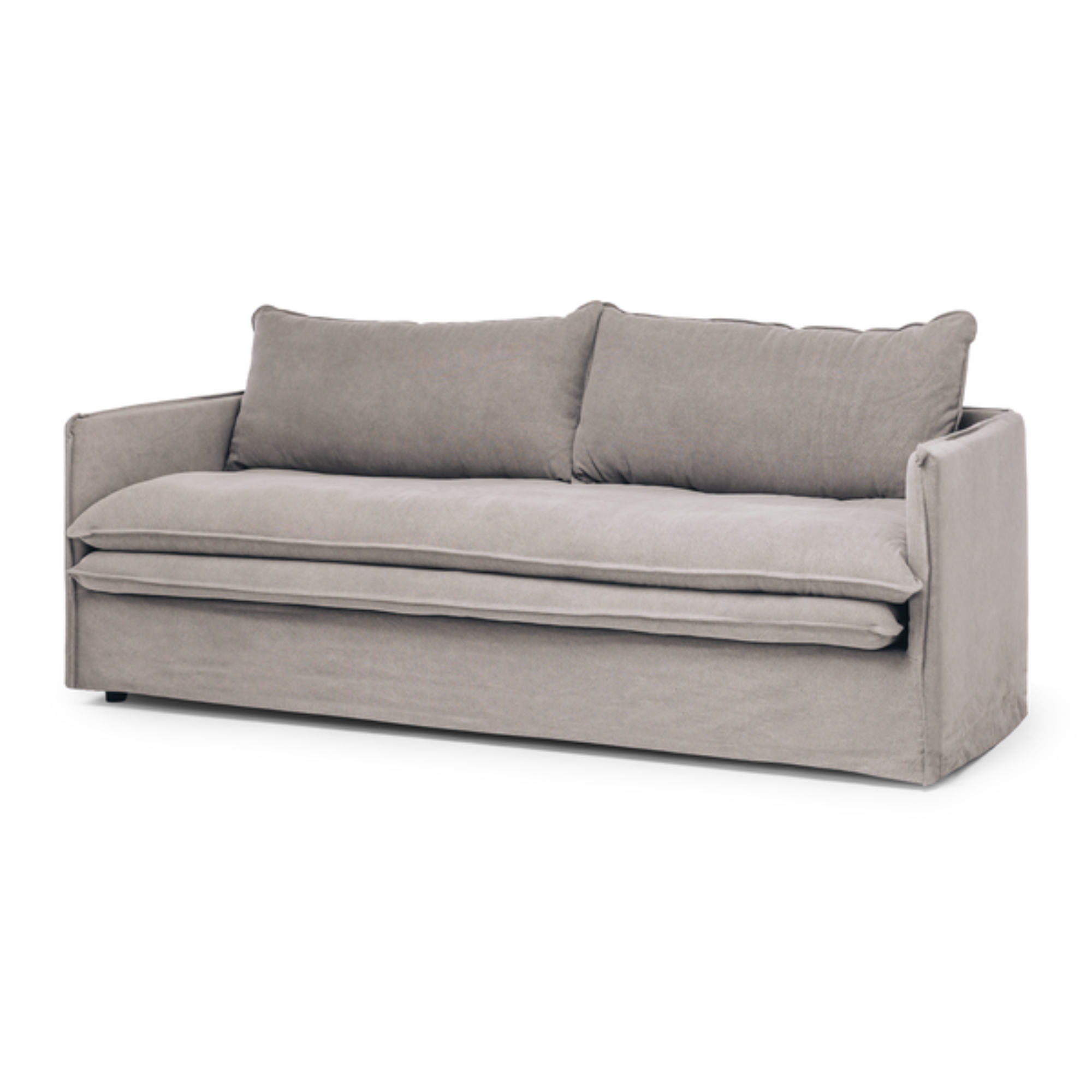 HAMILTON SLIP-COVER 3 SEATER SOFA | CEMENT