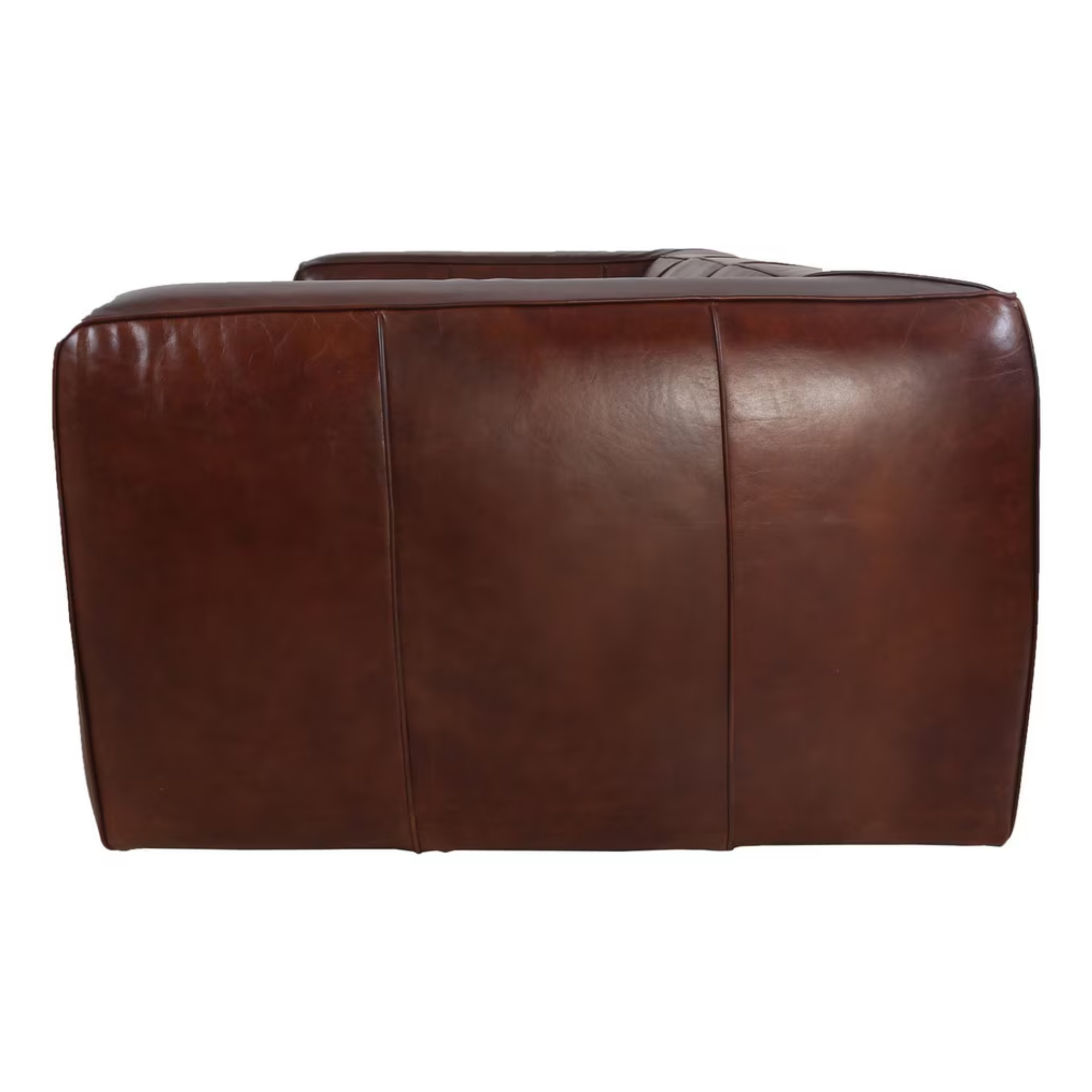 Hampshire Leather 3 Seater Sofa | Vintage Cigar Brown