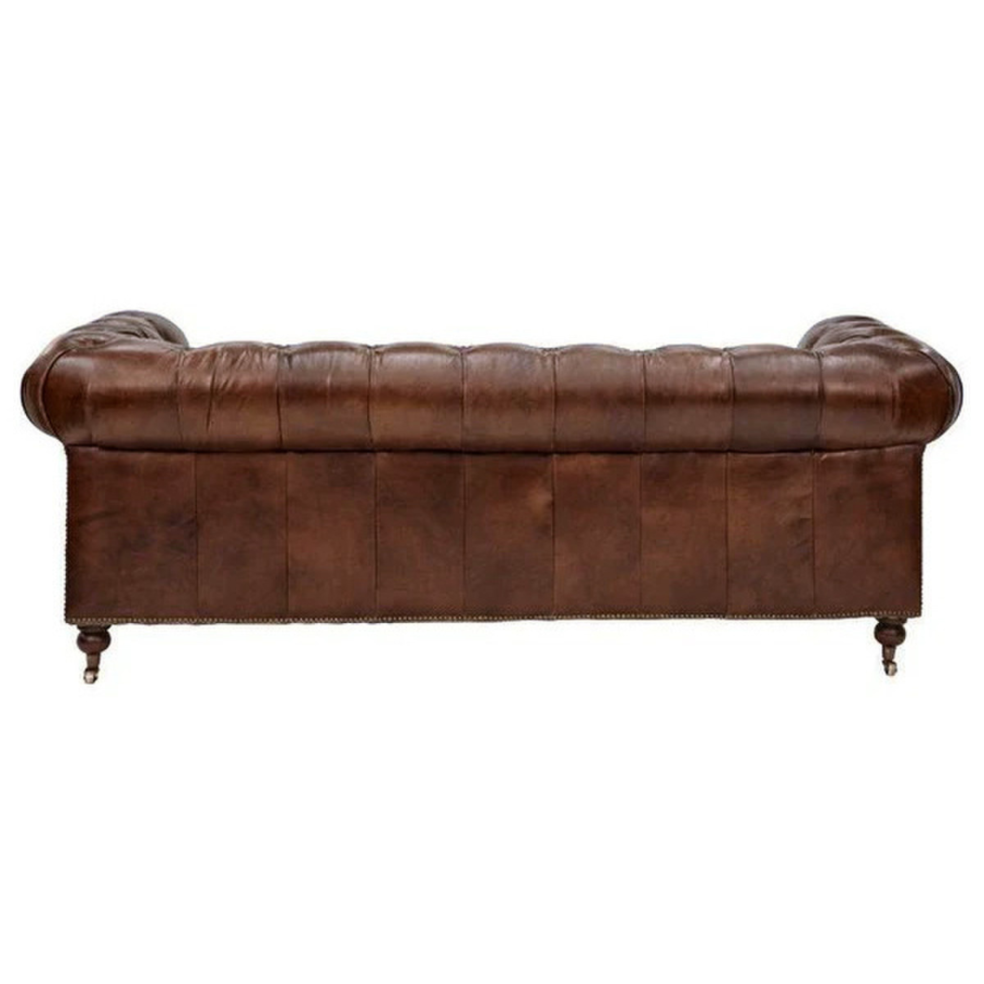 HAMPTON LEATHER 2 or 3 SEATER SOFA | 2 COLOURS